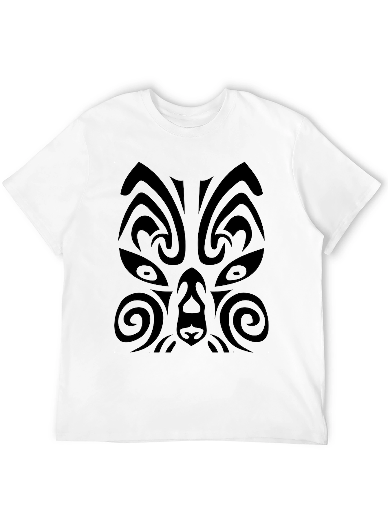 Tribal Design Black T-Shirt for Men