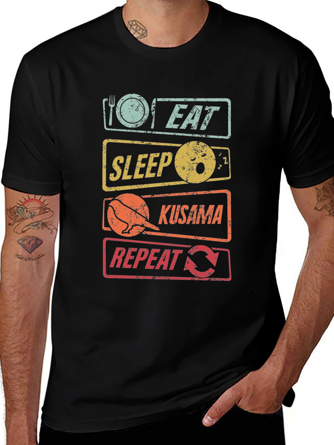 Eat Sleep Kusama Repeat T-Shirt