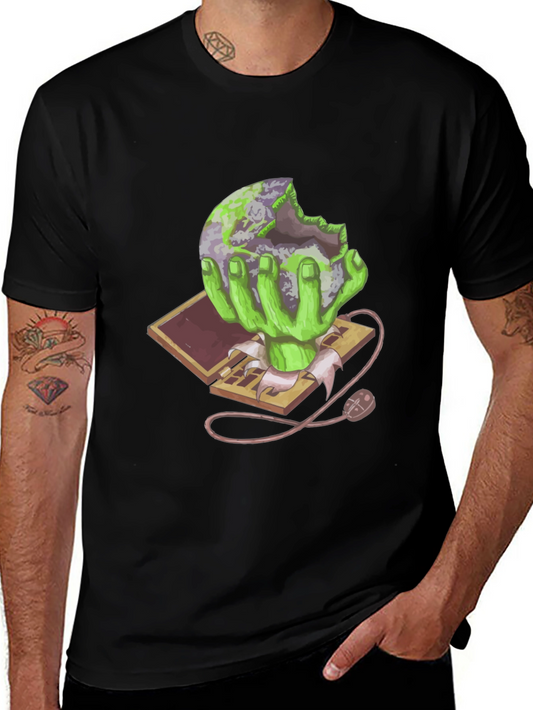 Zombie Earth Eater Graphic T-Shirt