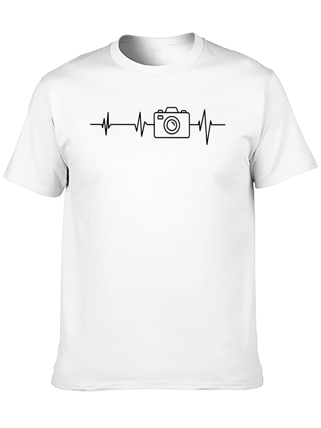 Photographer Heartbeat T-Shirt - Camera Lover Tee