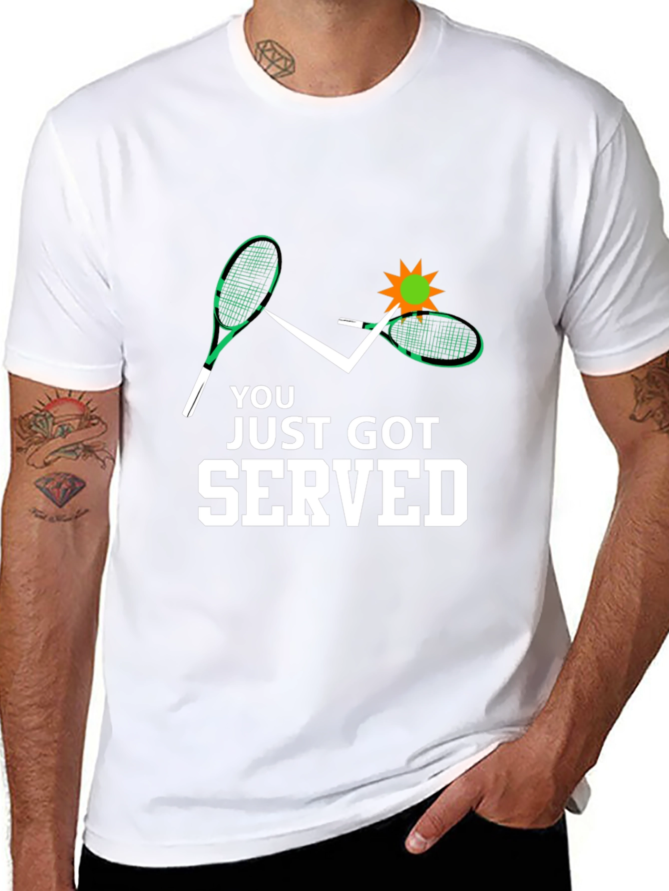 You Just Got Served Tennis Graphic Tee