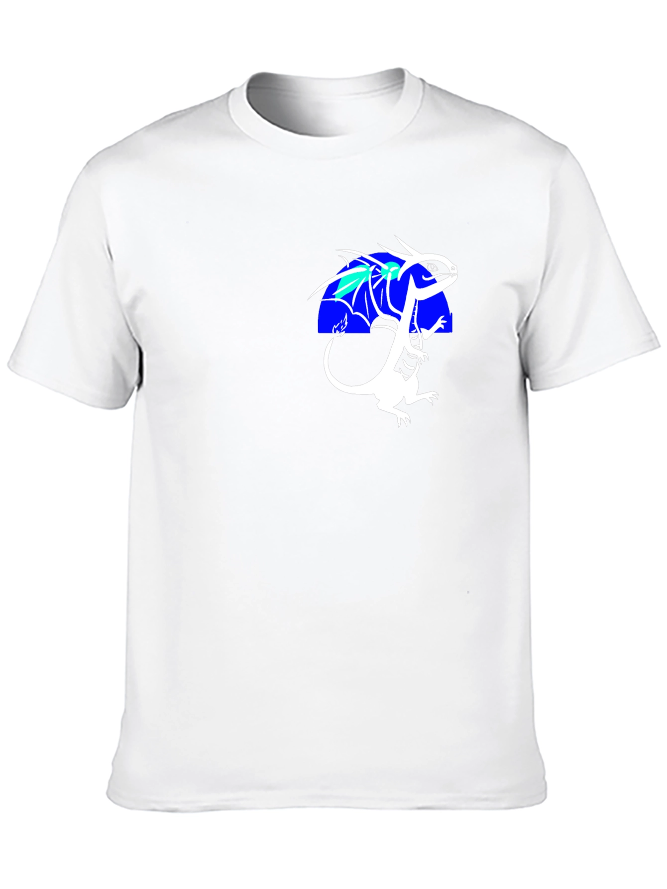 Dragon Graphic Tee - Black Crew Neck T-Shirt