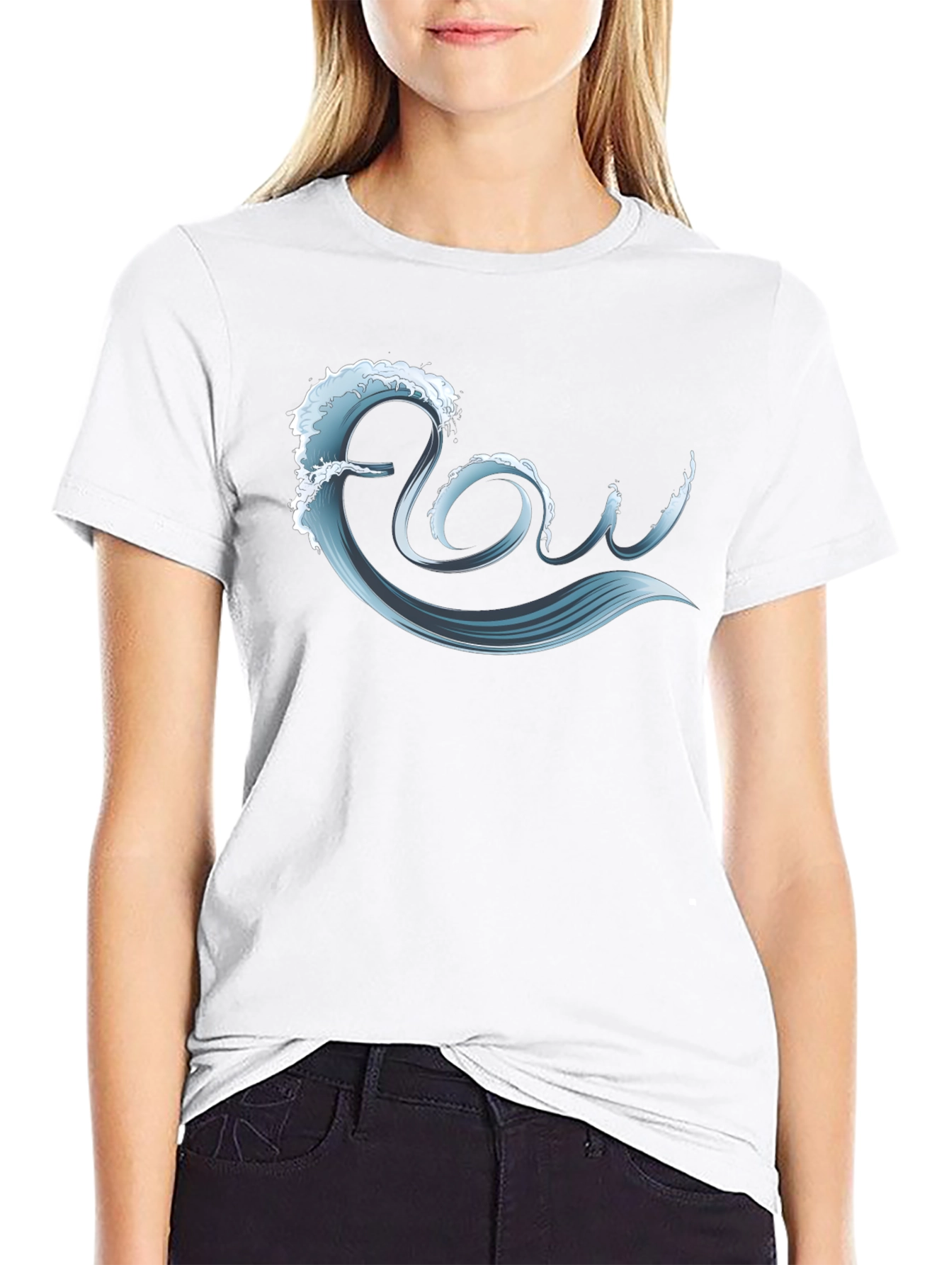 Flow Wave Graphic T-Shirt