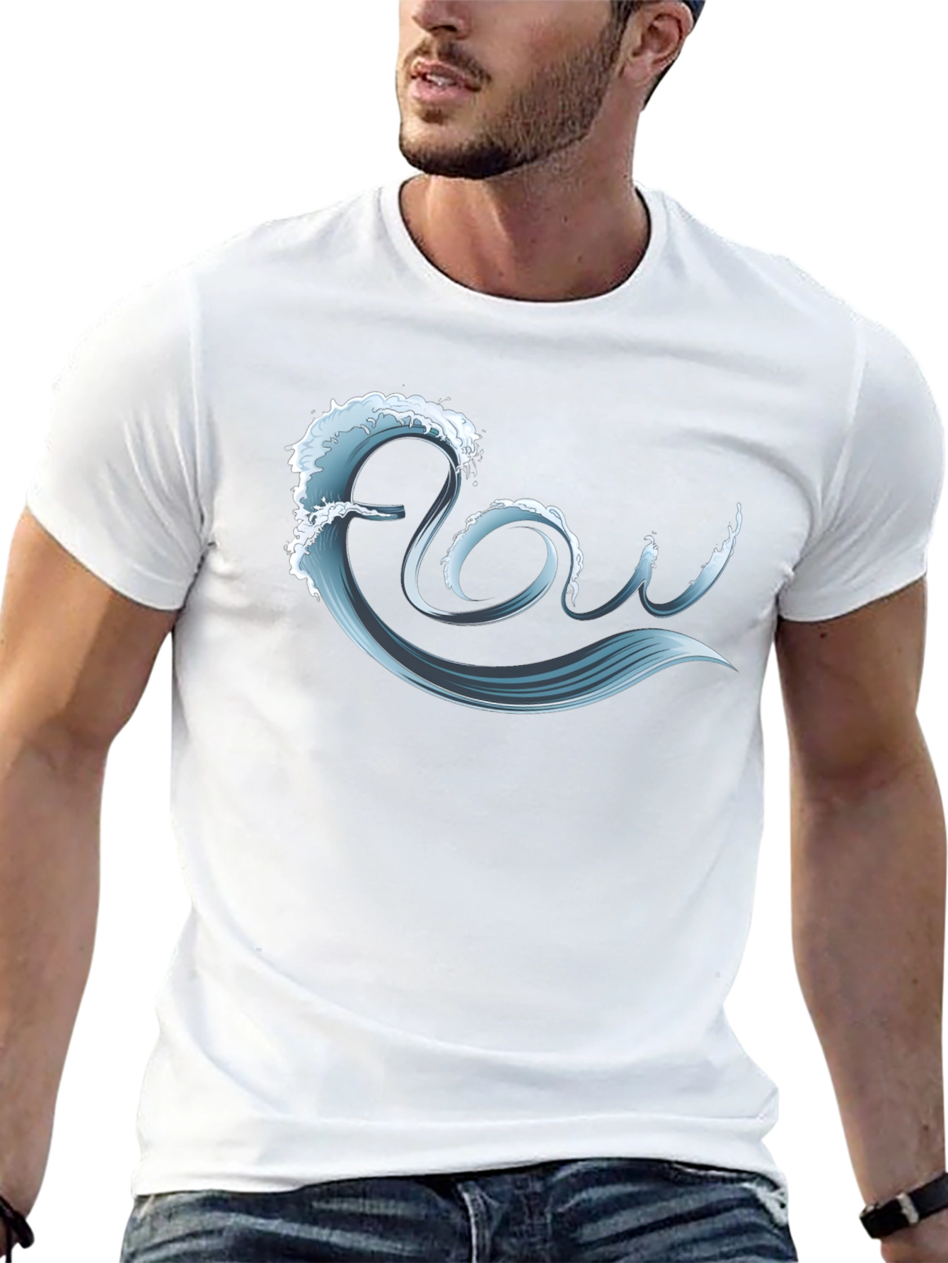 Flow Wave Graphic T-Shirt