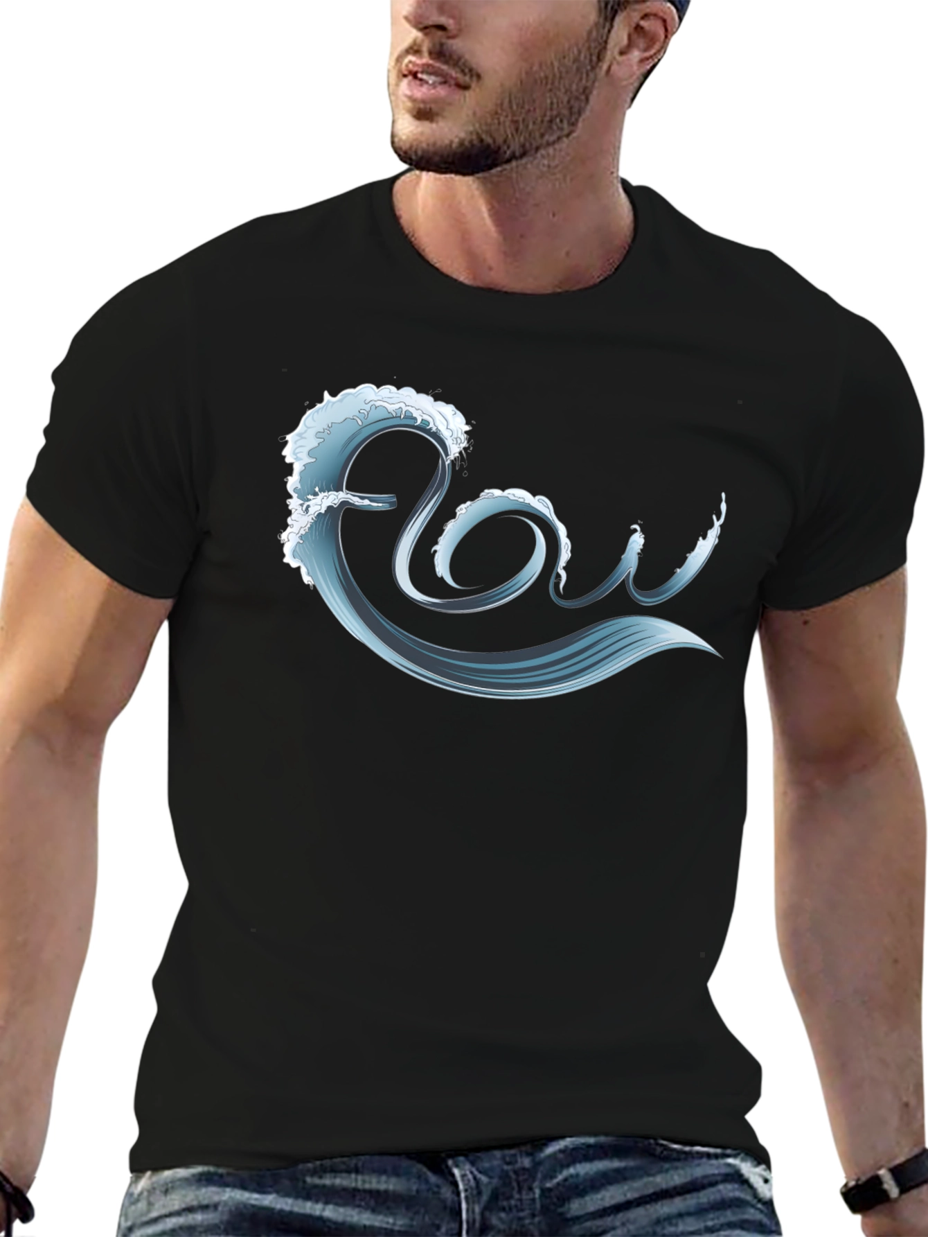 Flow Wave Graphic T-Shirt