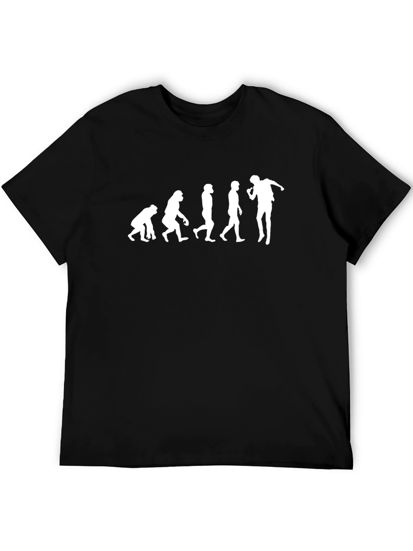 Evolution of Man Black T-Shirt
