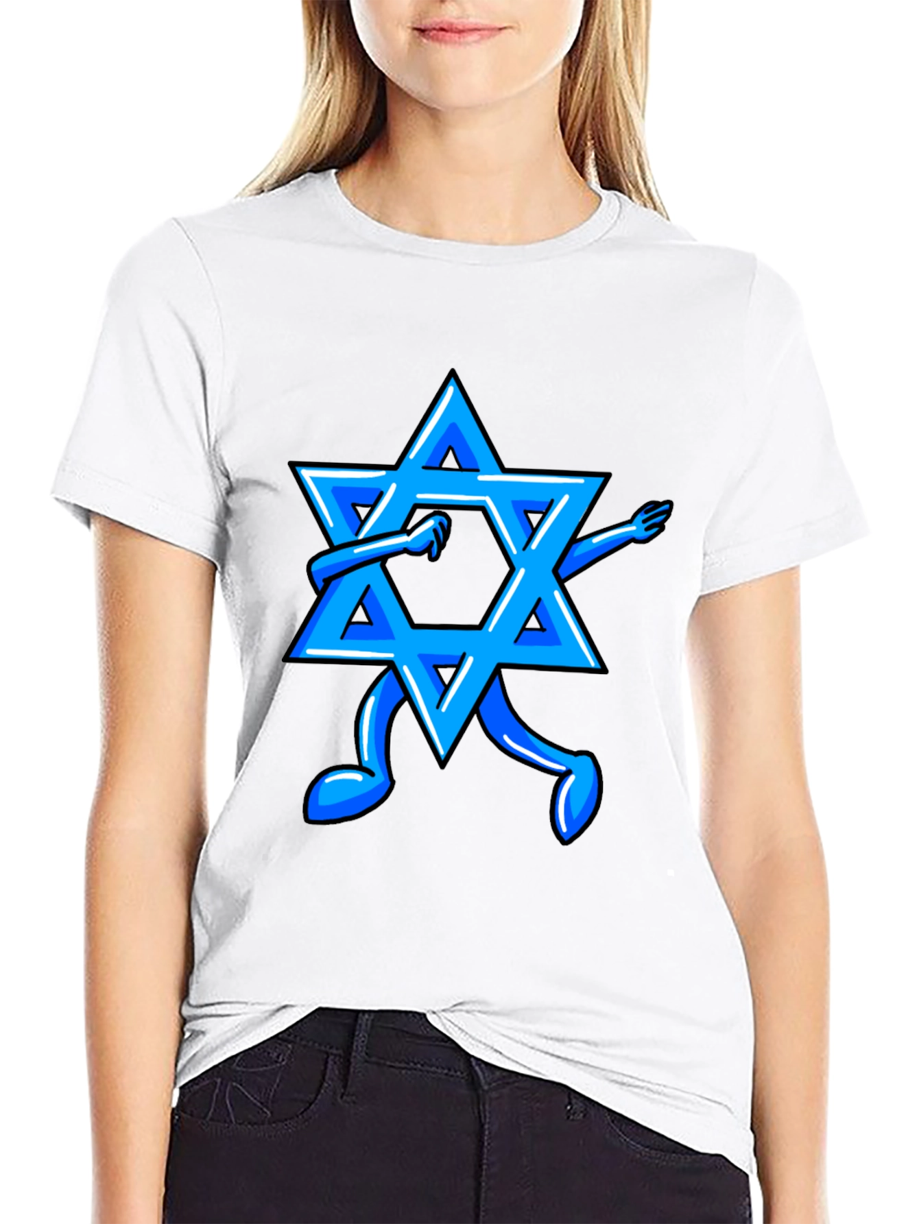 Dabbing Star of David Graphic Tee