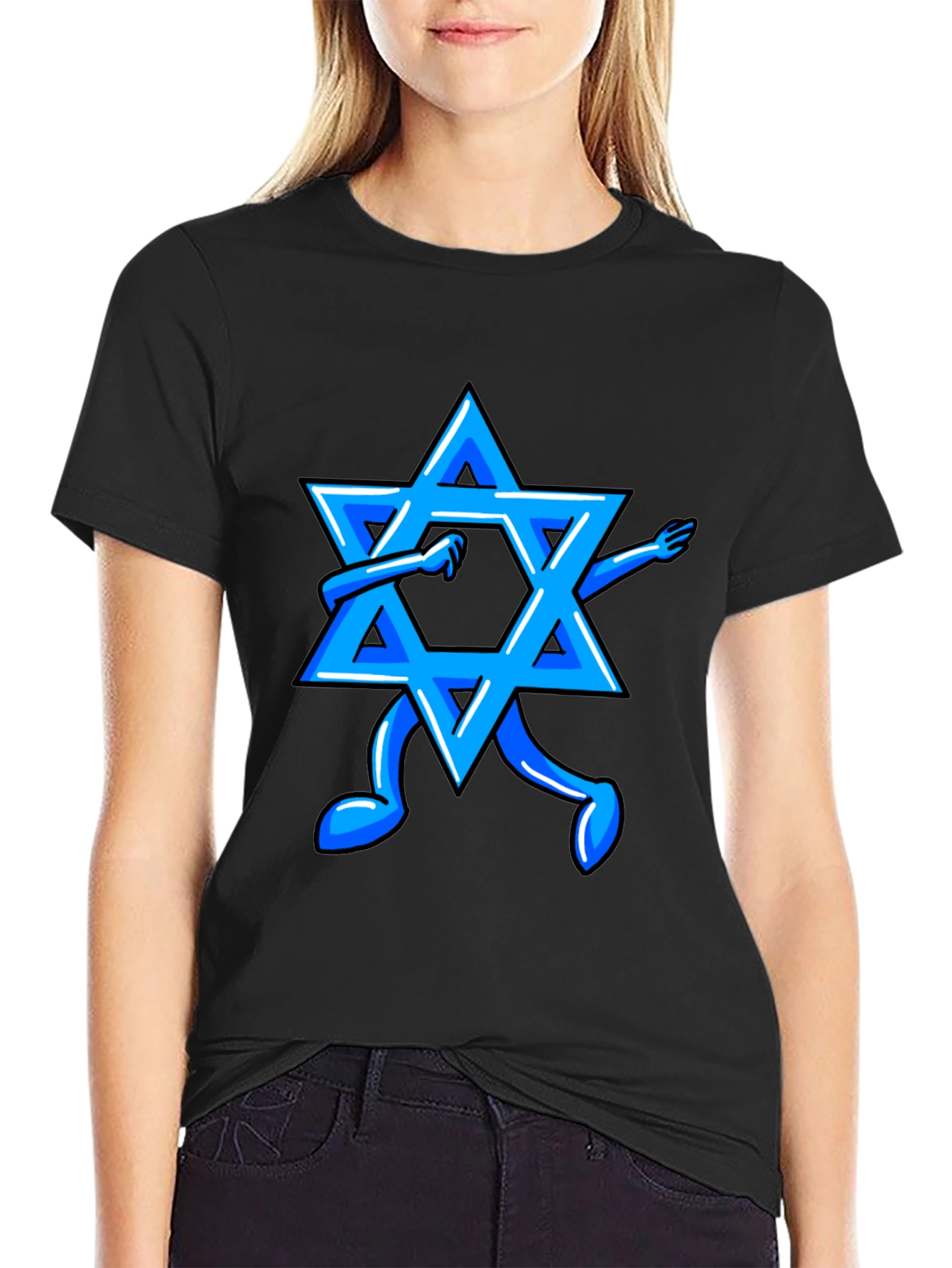 Dabbing Star of David Graphic Tee