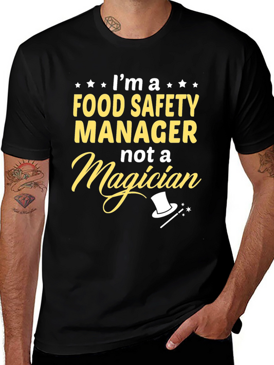 Food Safety Manager Novelty Graphic T-Shirt