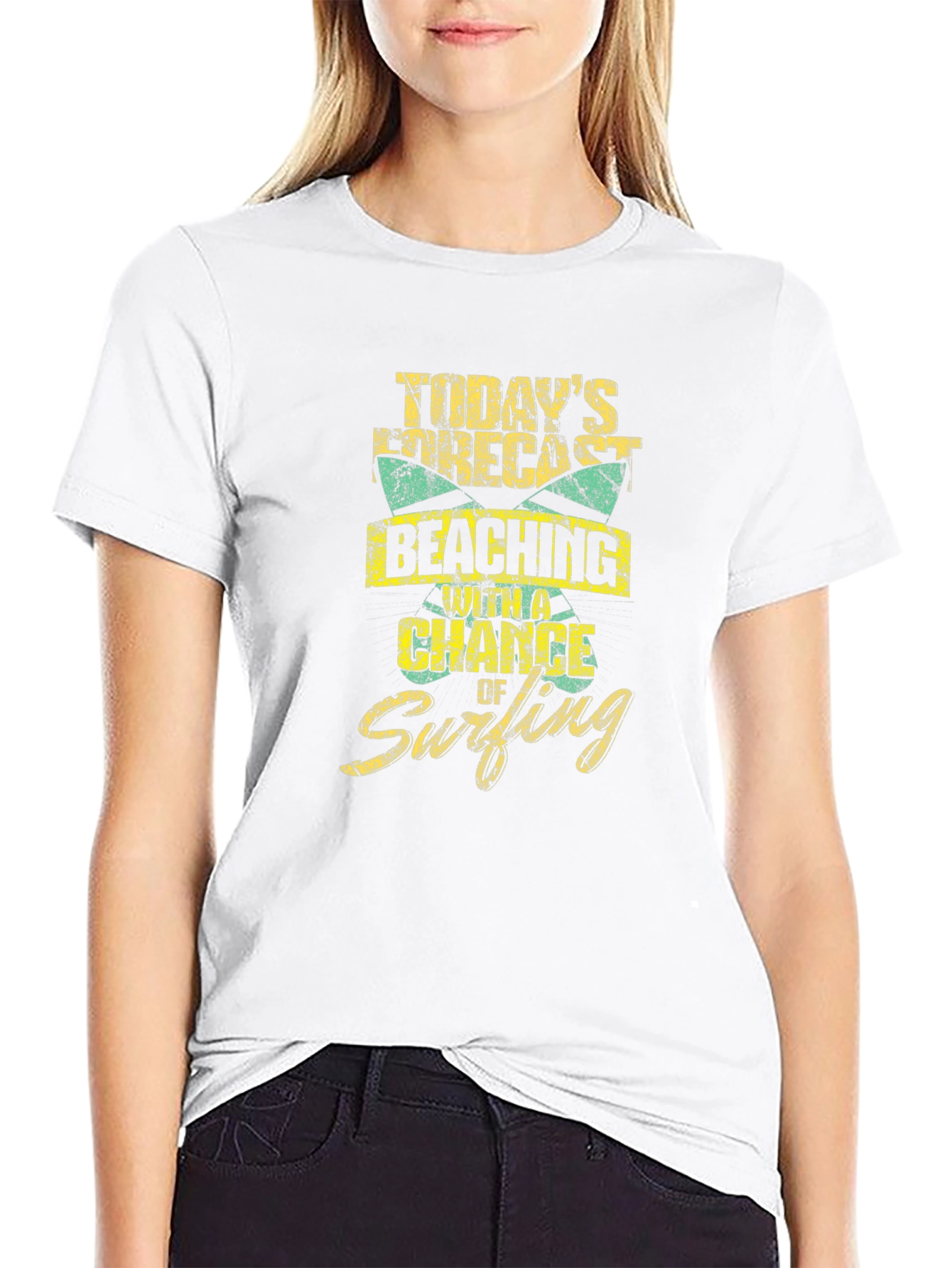 Beaching and Surfing Graphic T-Shirt