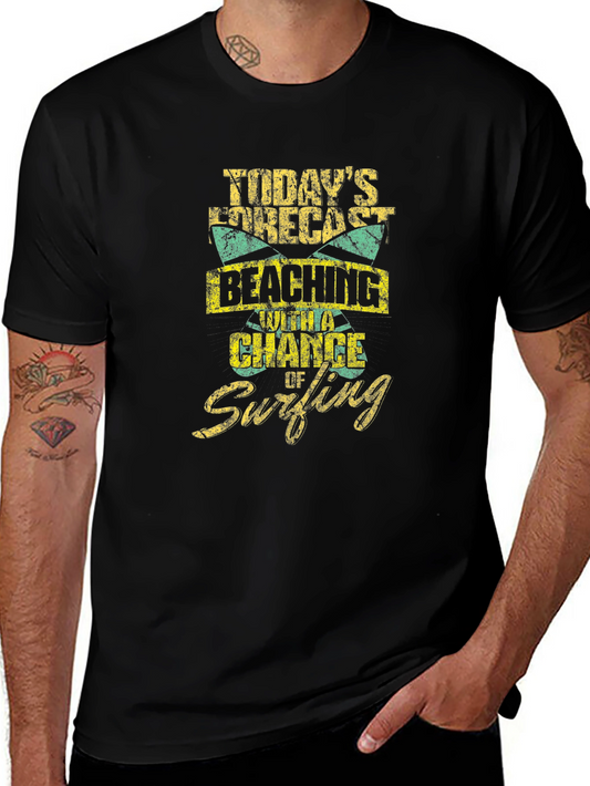 Beaching and Surfing Graphic T-Shirt