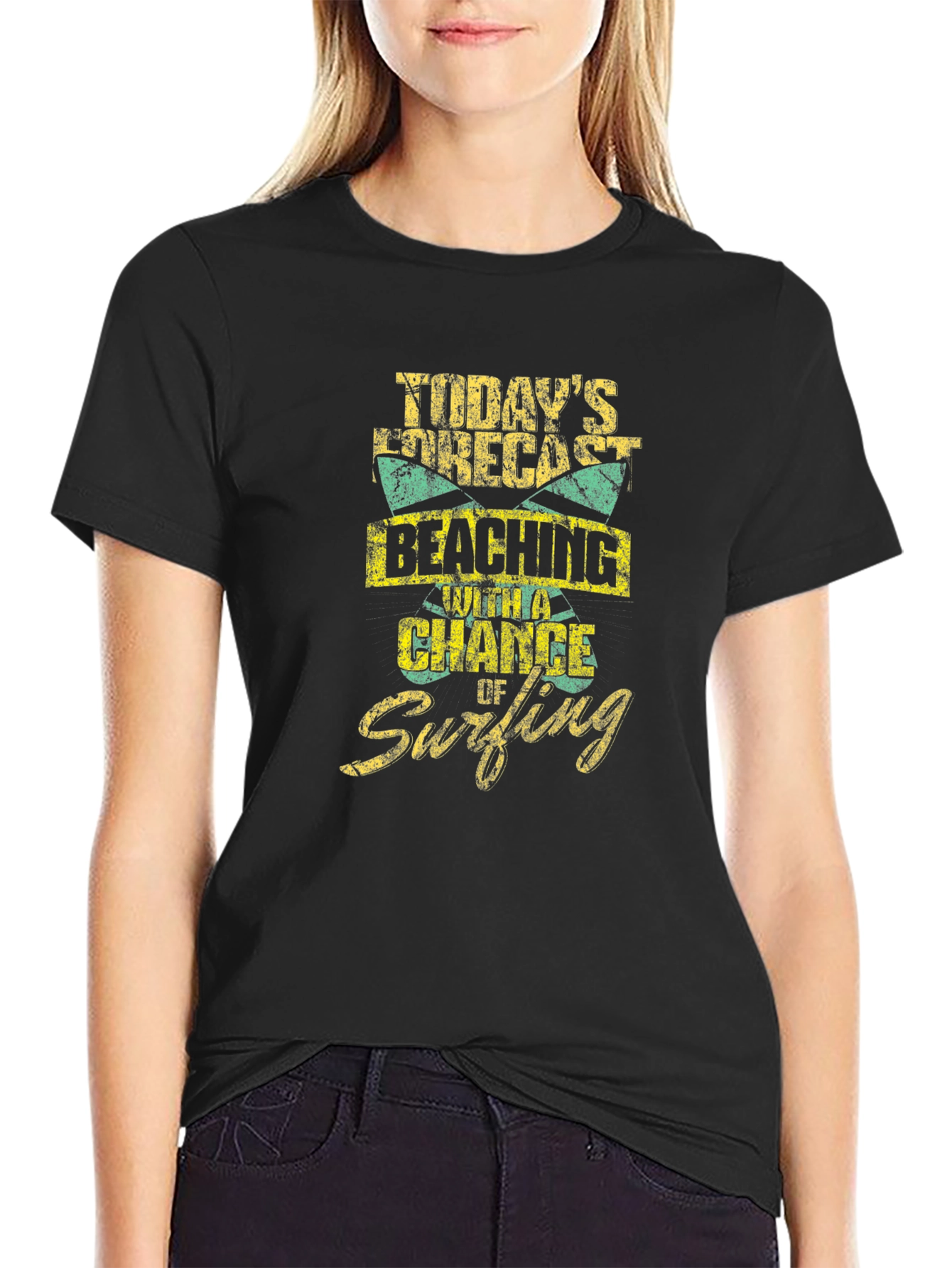 Beaching and Surfing Graphic T-Shirt