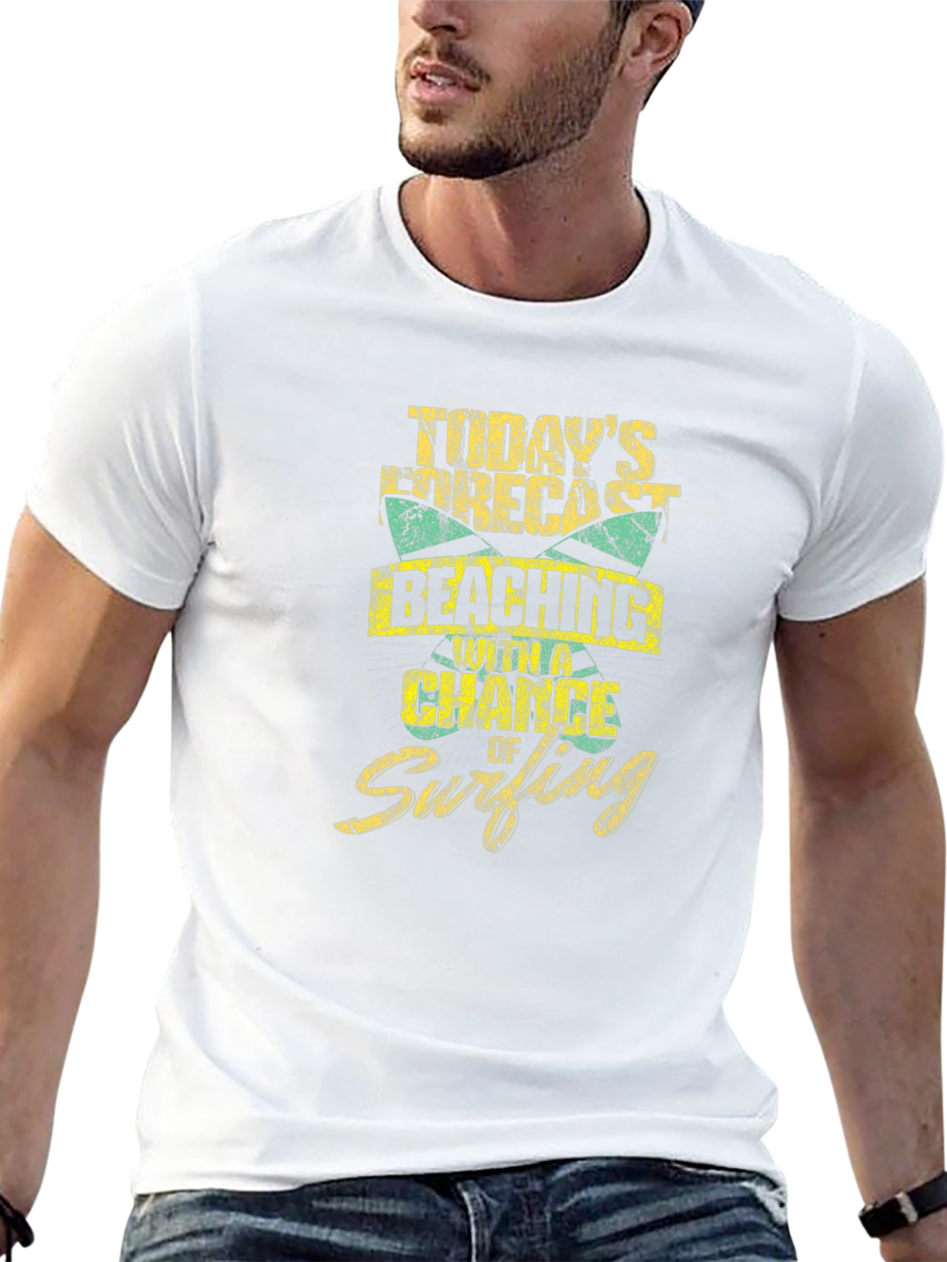 Beaching and Surfing Graphic T-Shirt