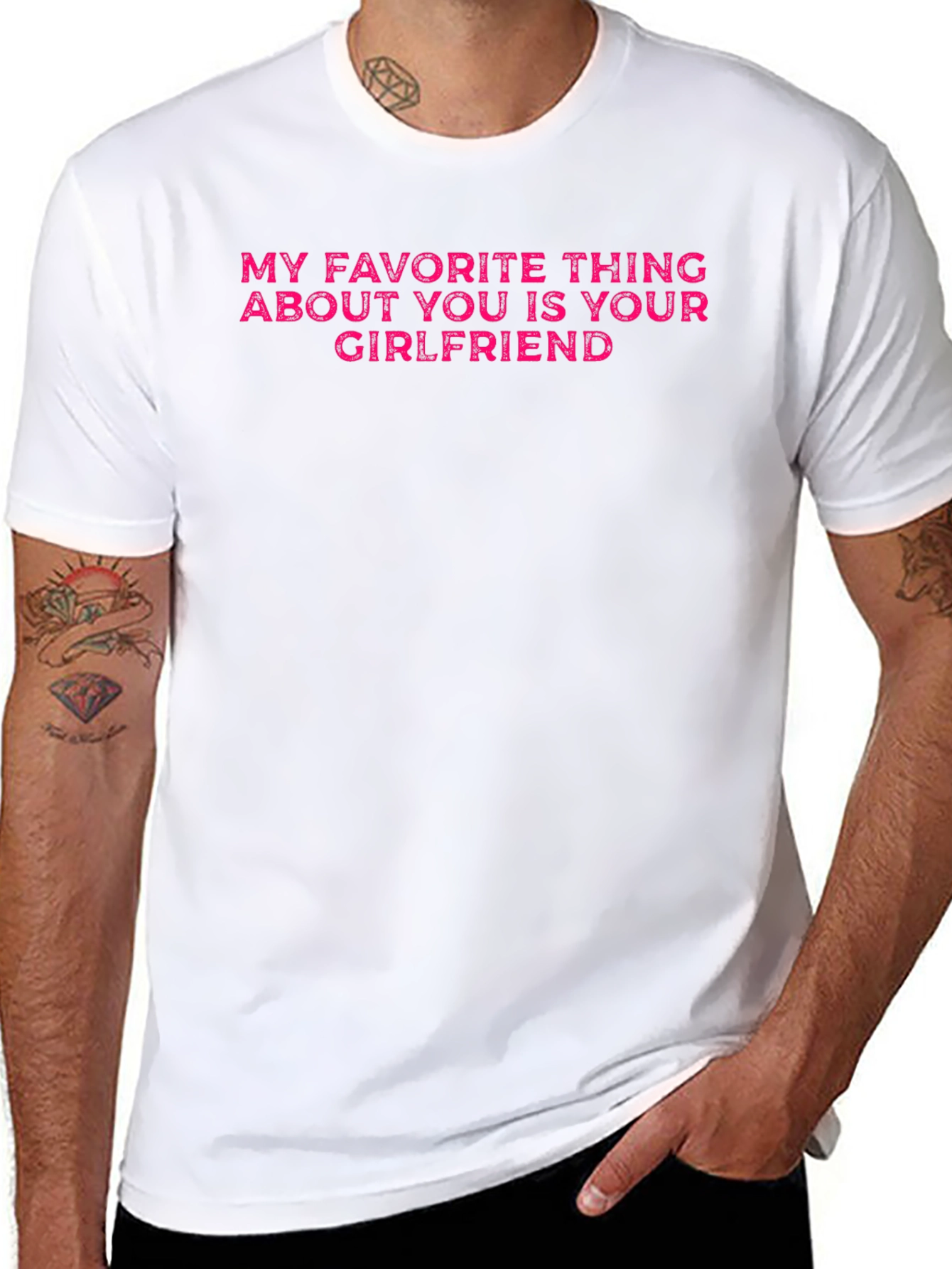 Funny Boyfriend Girlfriend Graphic T-Shirt