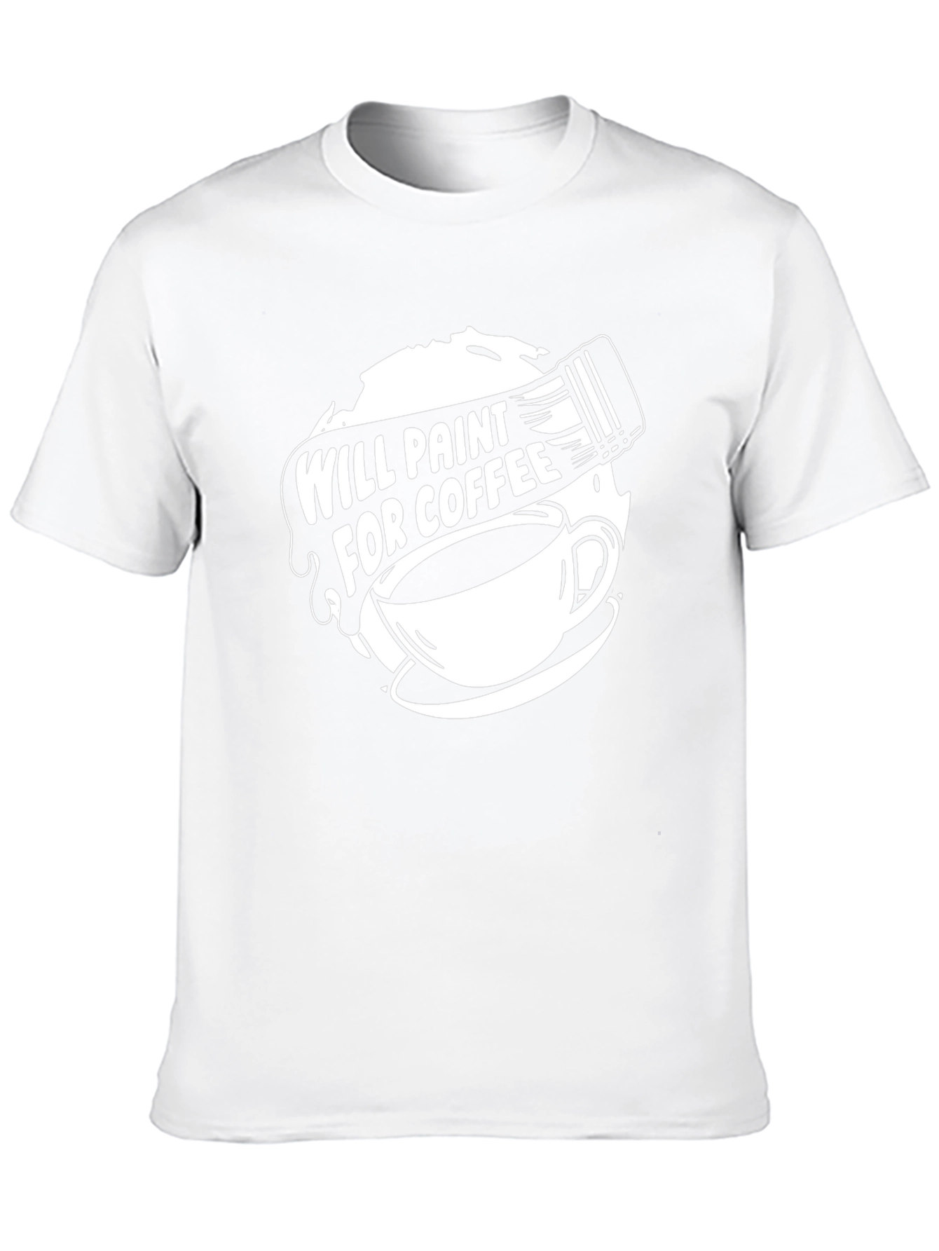 Will Paint for Coffee Graphic Tee