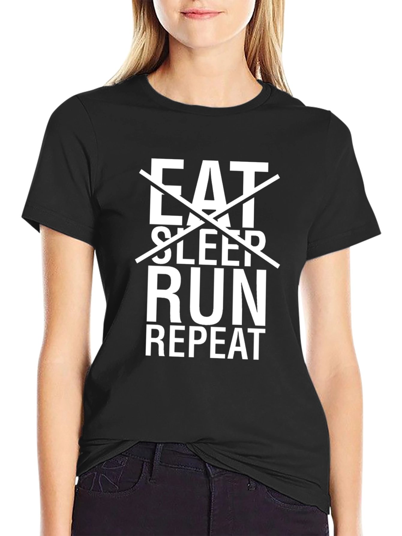 Eat Sleep Run Repeat Graphic Tee