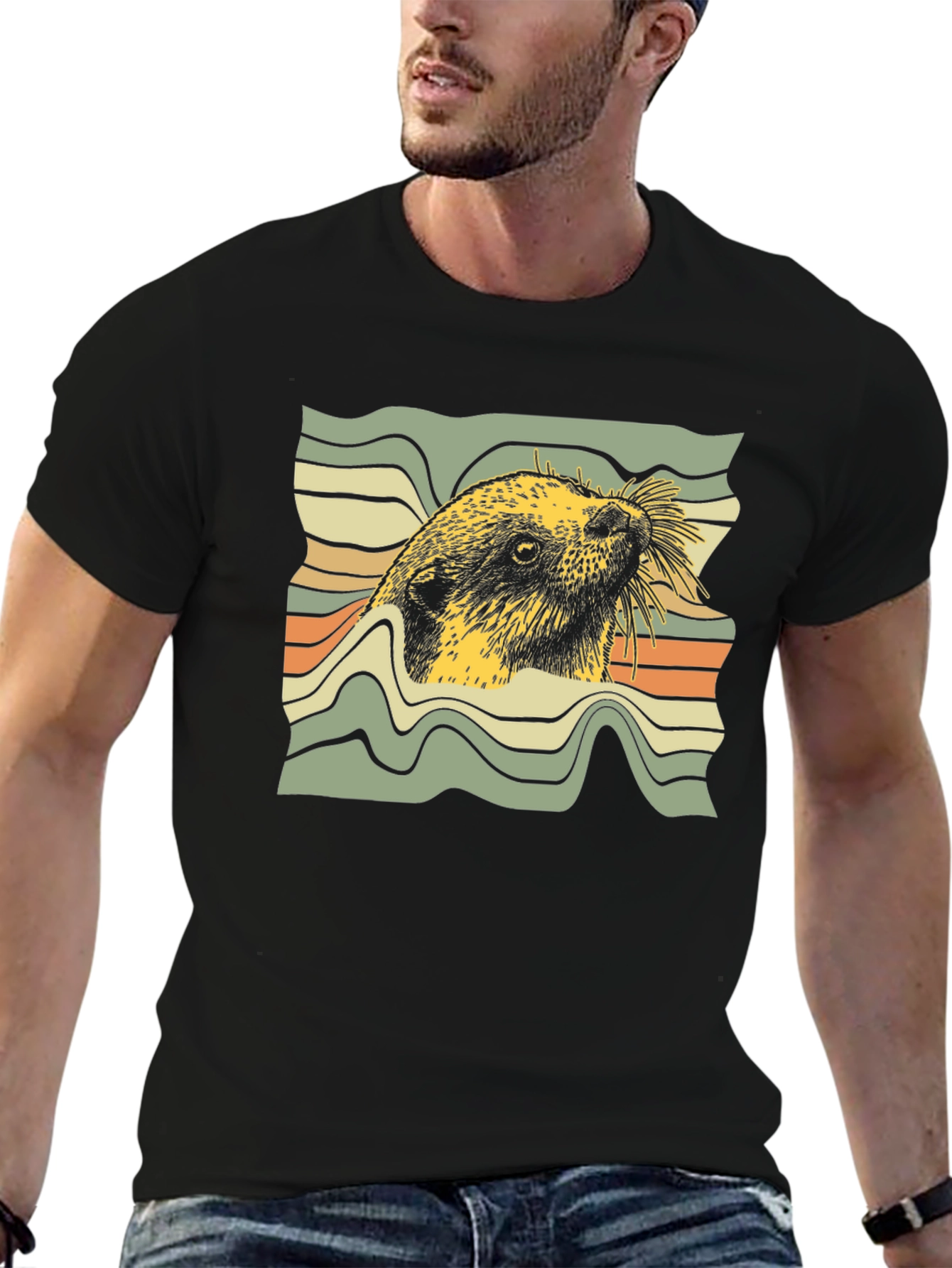 Retro Otter Graphic Tee