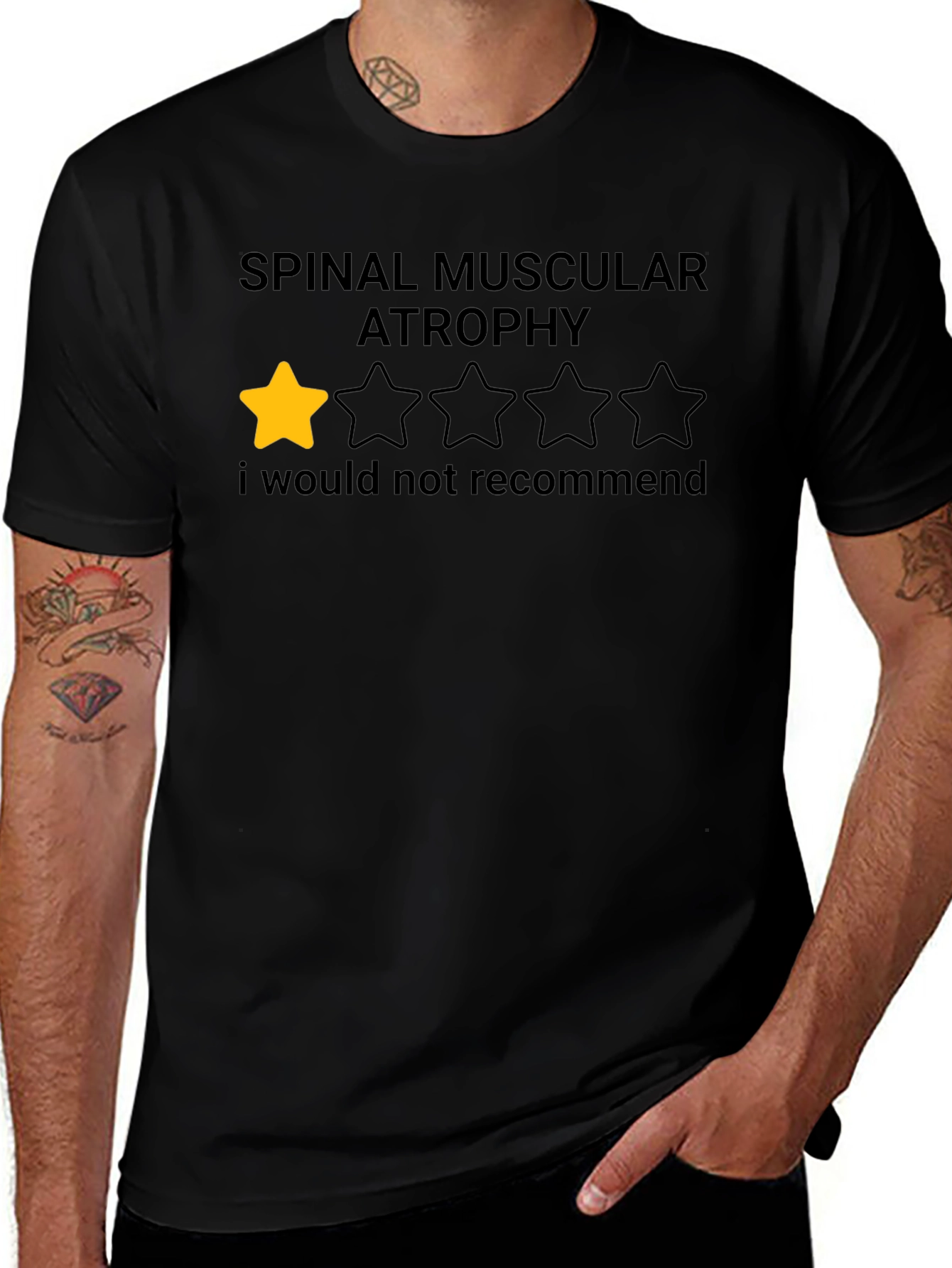 Spinal Muscular Atrophy One Star T-Shirt