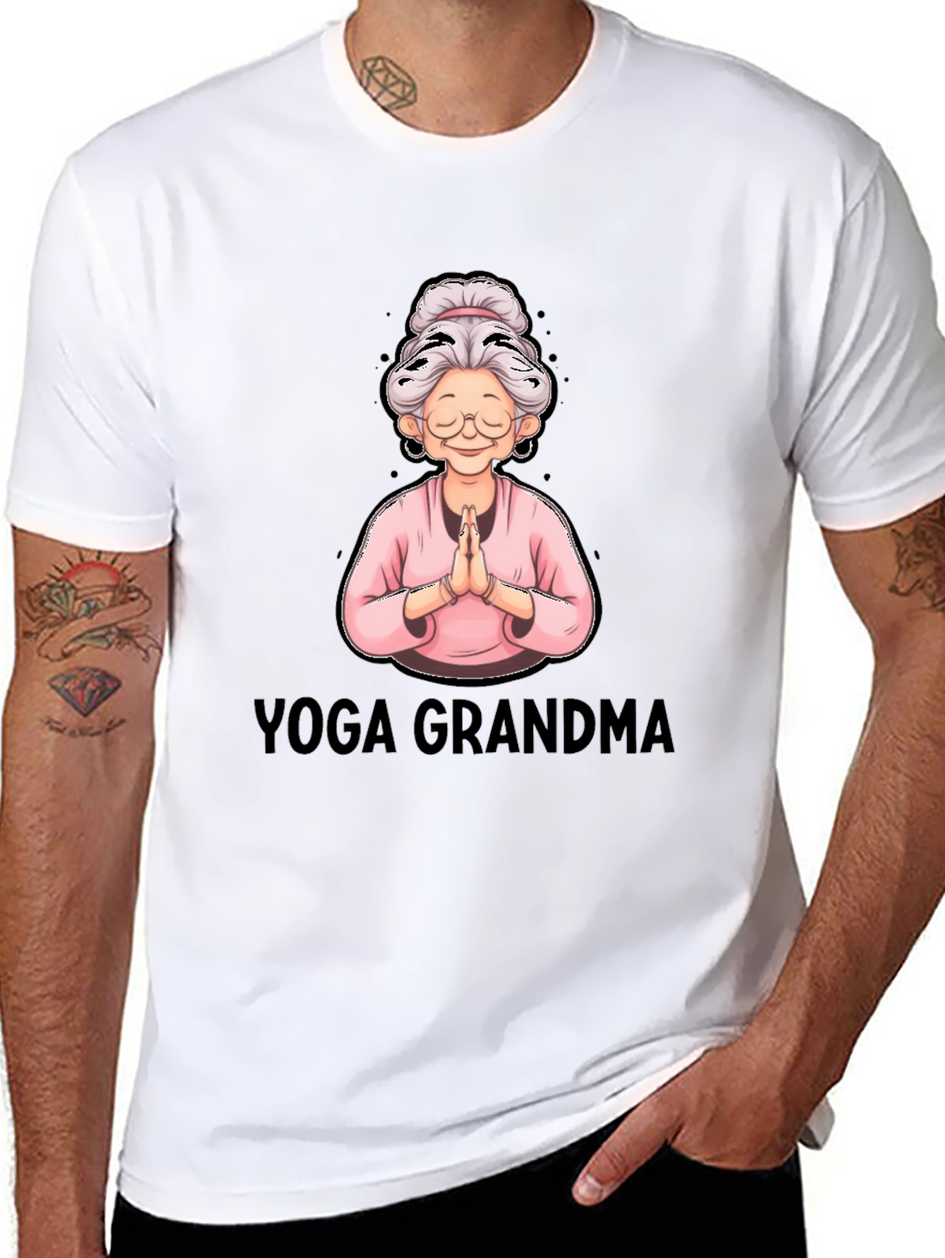 Yoga Grandma Graphic T-Shirt