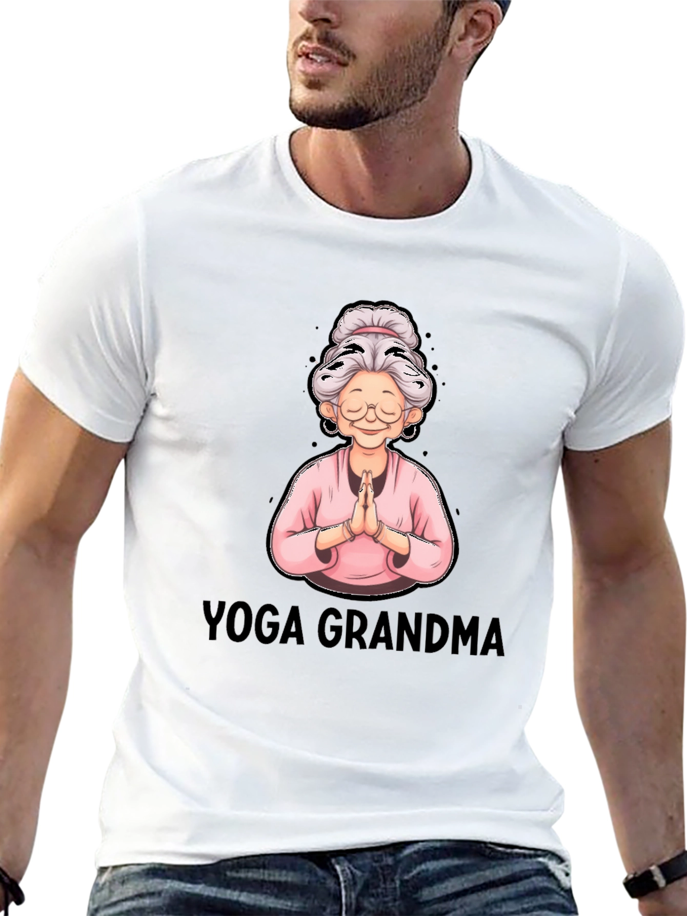 Yoga Grandma Graphic T-Shirt