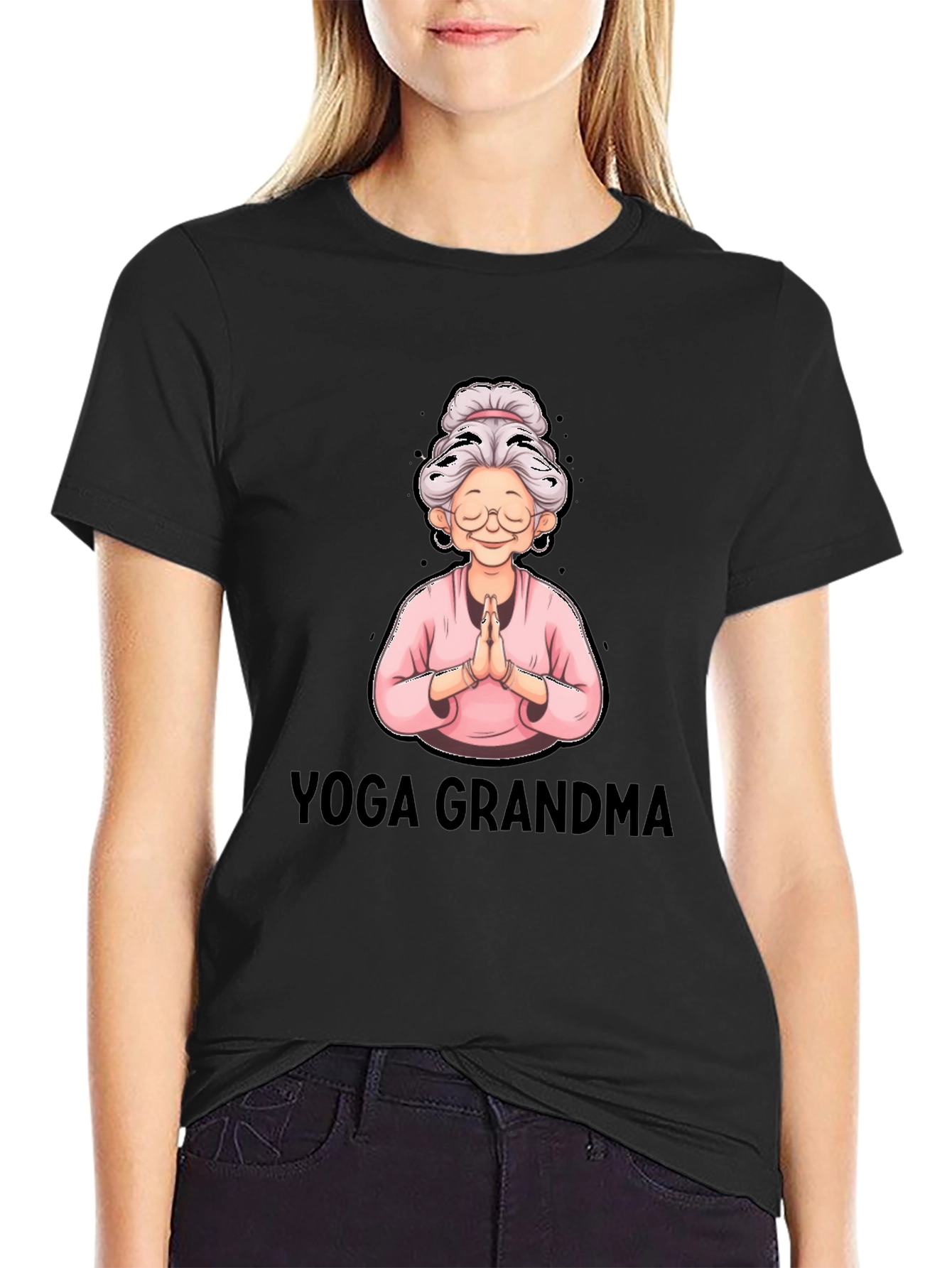 Yoga Grandma Graphic T-Shirt