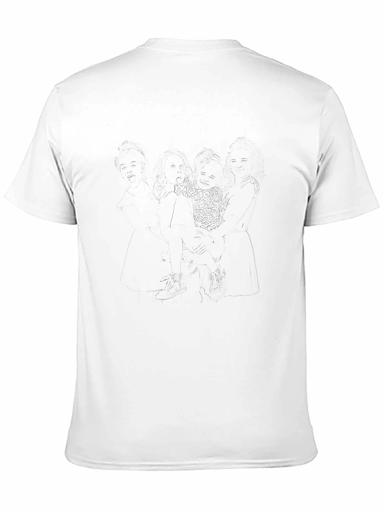 Mens Solid Black Casual T-Shirt