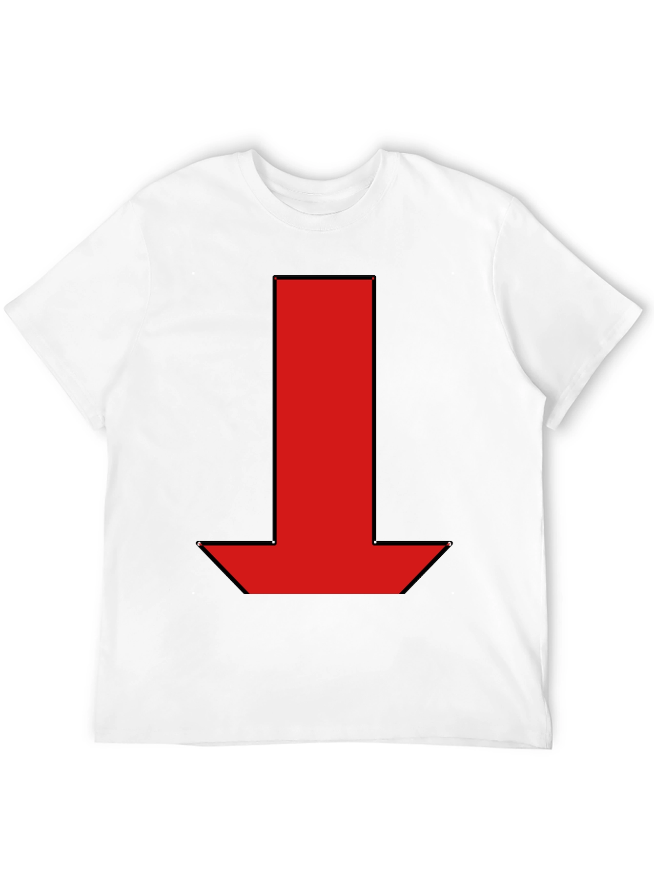 Red Arrow Graphic Black T-Shirt