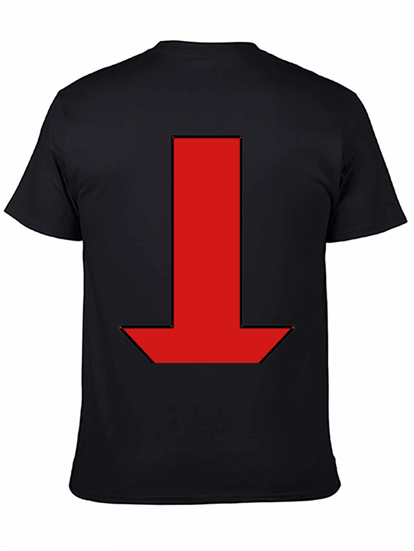 Red Arrow Graphic Black T-Shirt