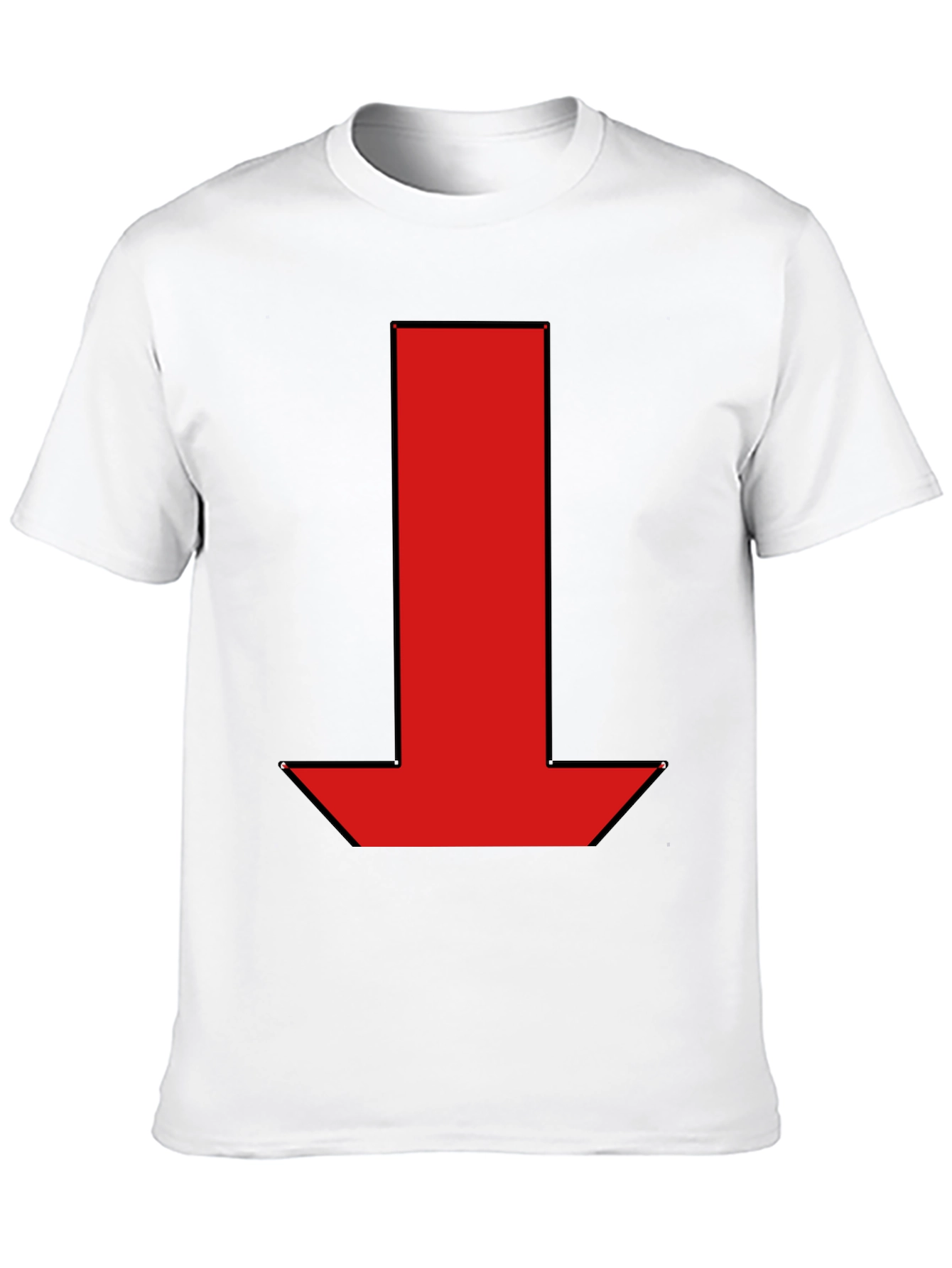 Red Arrow Graphic Black T-Shirt