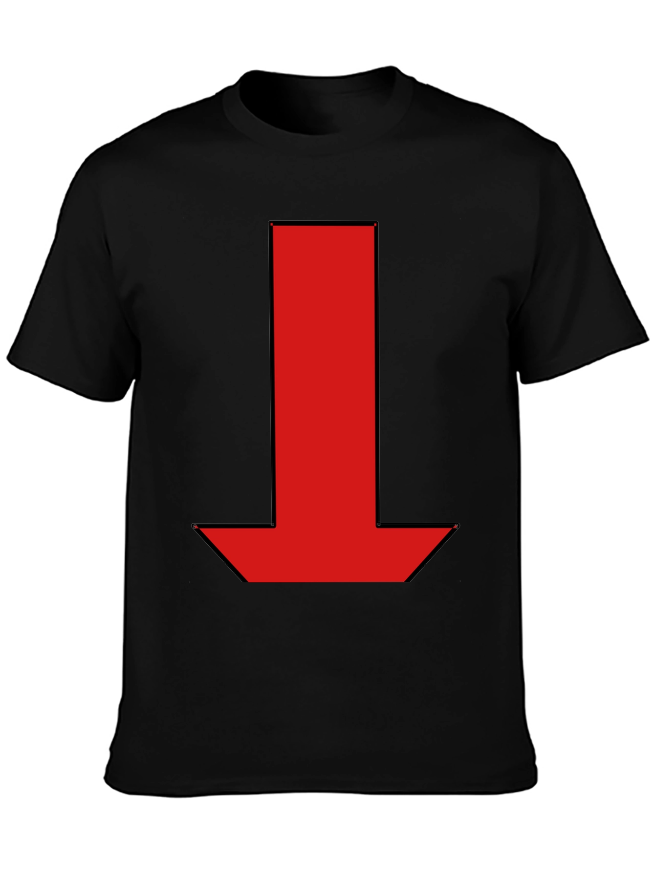 Red Arrow Graphic Black T-Shirt