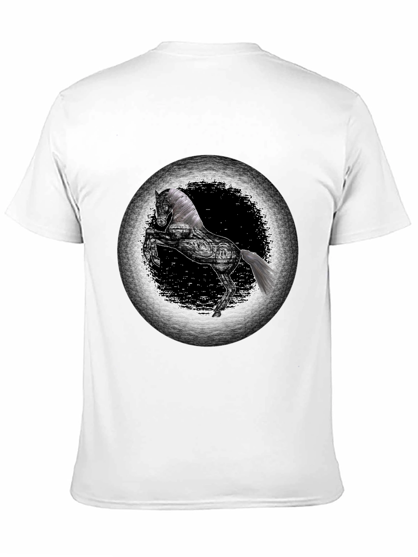 Black Horse Graphic Tee - Unique Design
