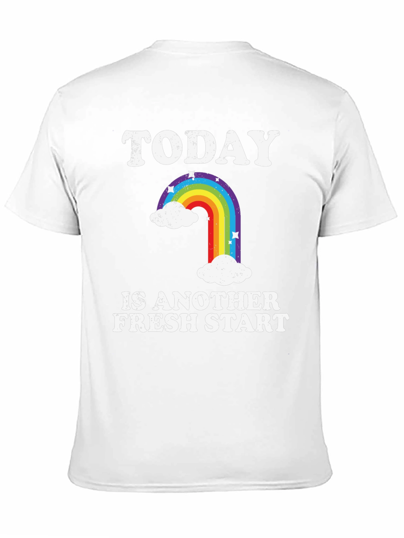 Today Is Another Fresh Start Rainbow Graphic T-Shirt