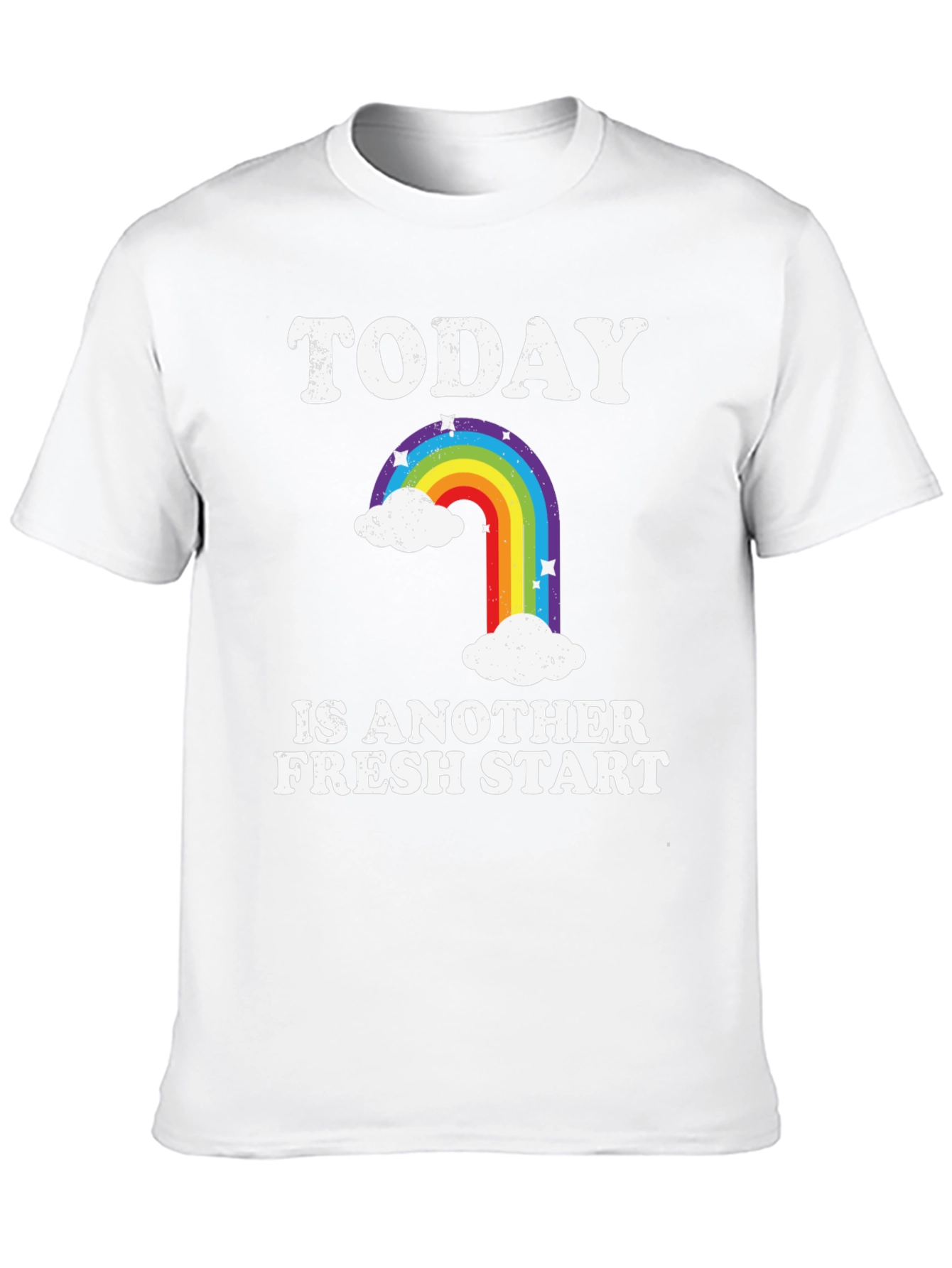 Today Is Another Fresh Start Rainbow Graphic T-Shirt