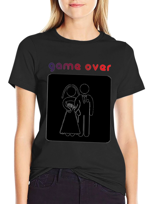 Game Over Wedding T-Shirt - Funny Groom Tee