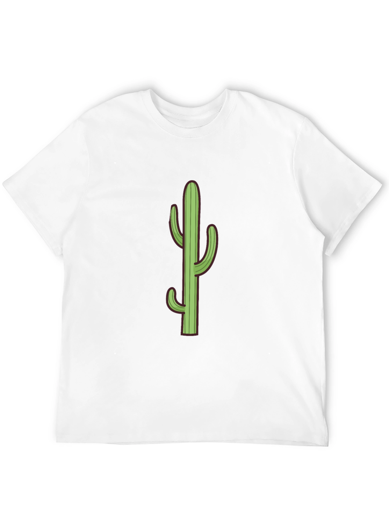 Cactus Graphic Tee - Black Cotton T-Shirt