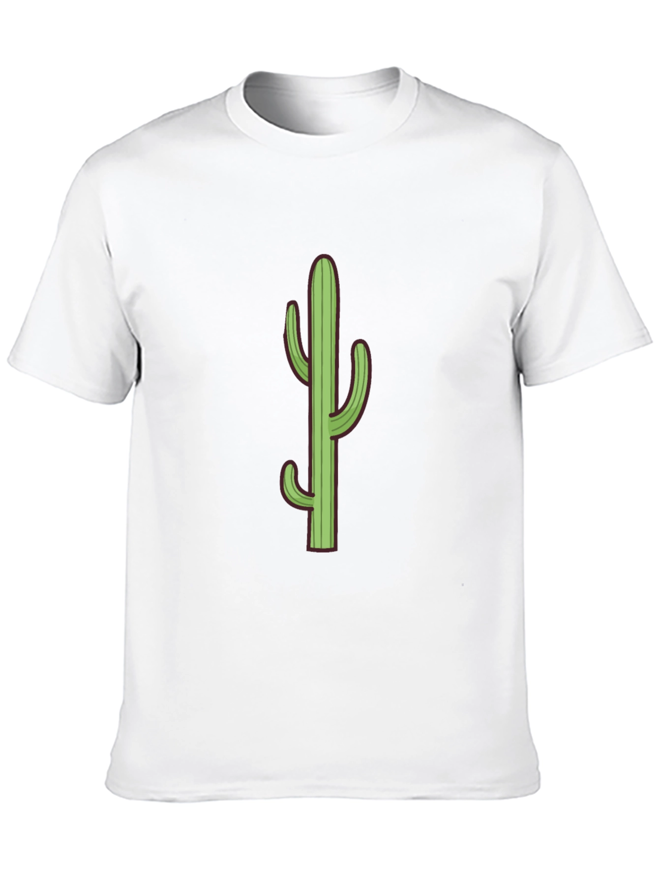 Cactus Graphic Tee - Black Cotton T-Shirt
