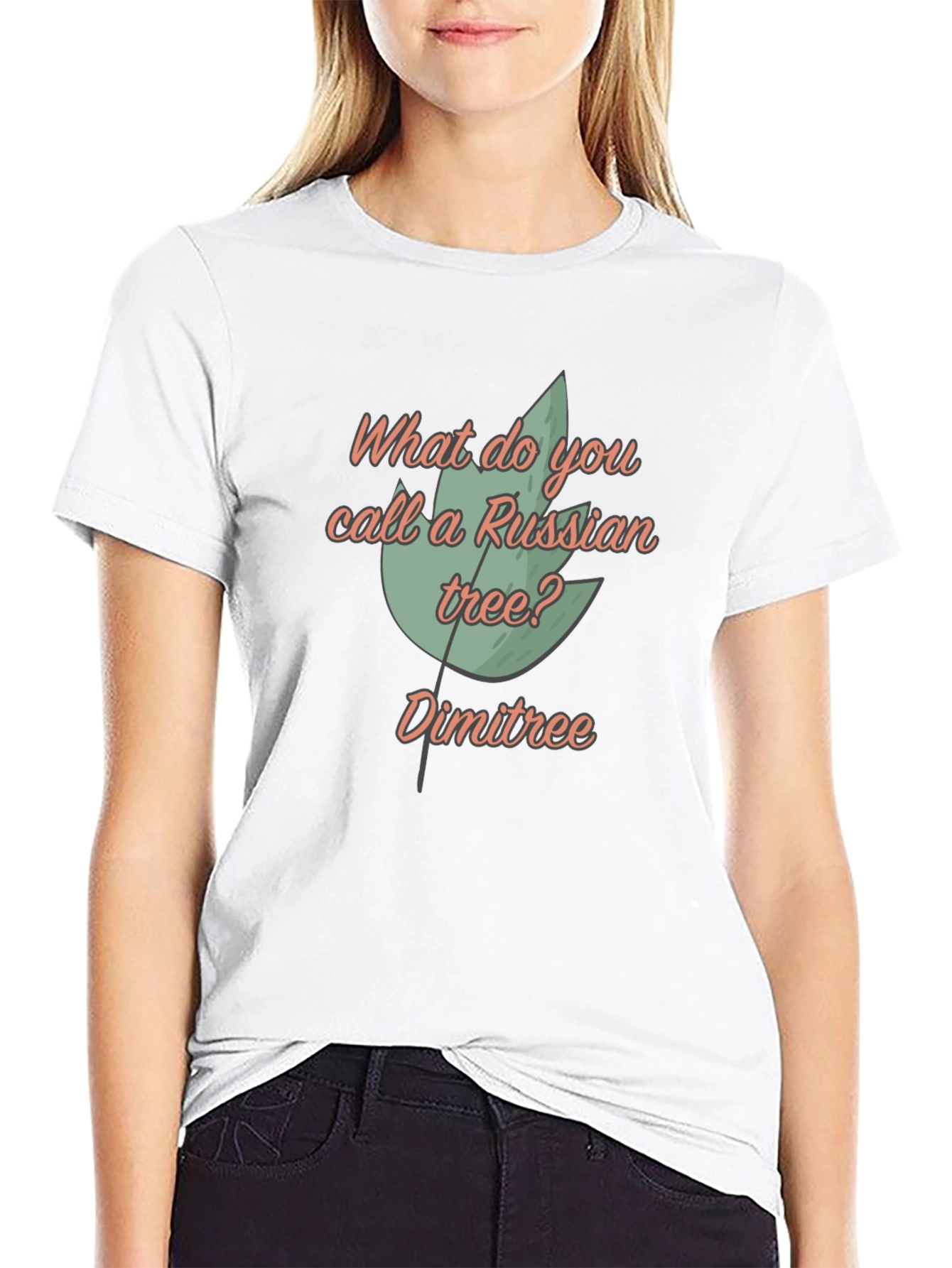 Dimitree T-Shirt: Funny Russian Tree Pun Tee