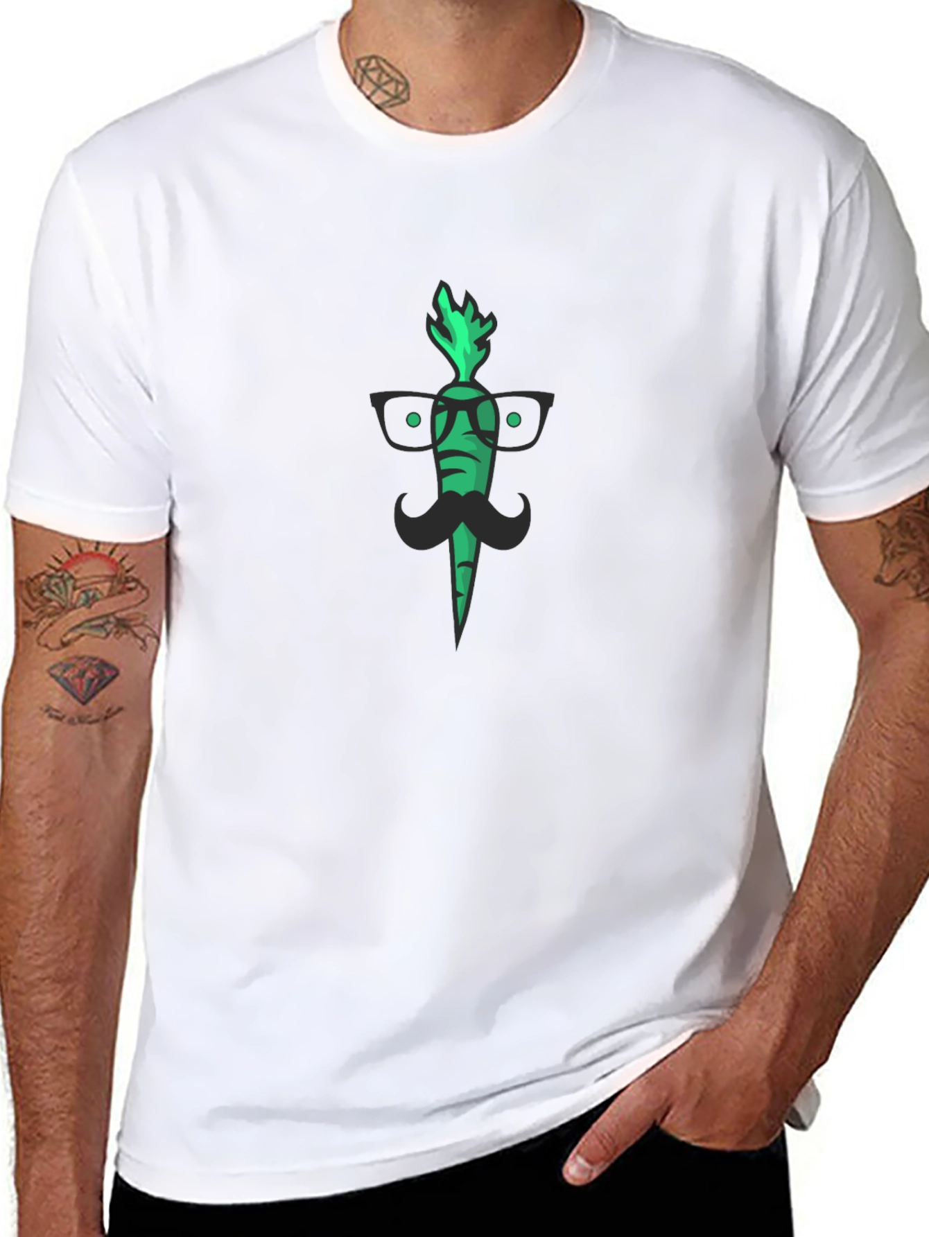 Trendy Carrot T-Shirt: Hipster Style