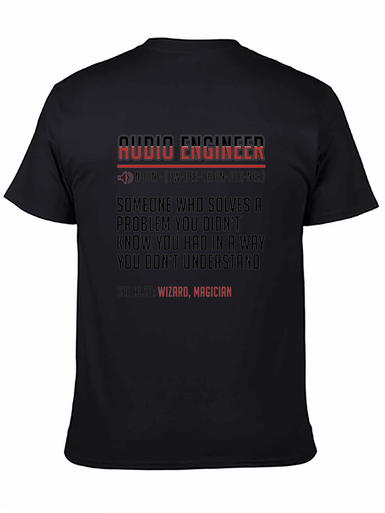 Audio Engineer Definition Graphic Tee