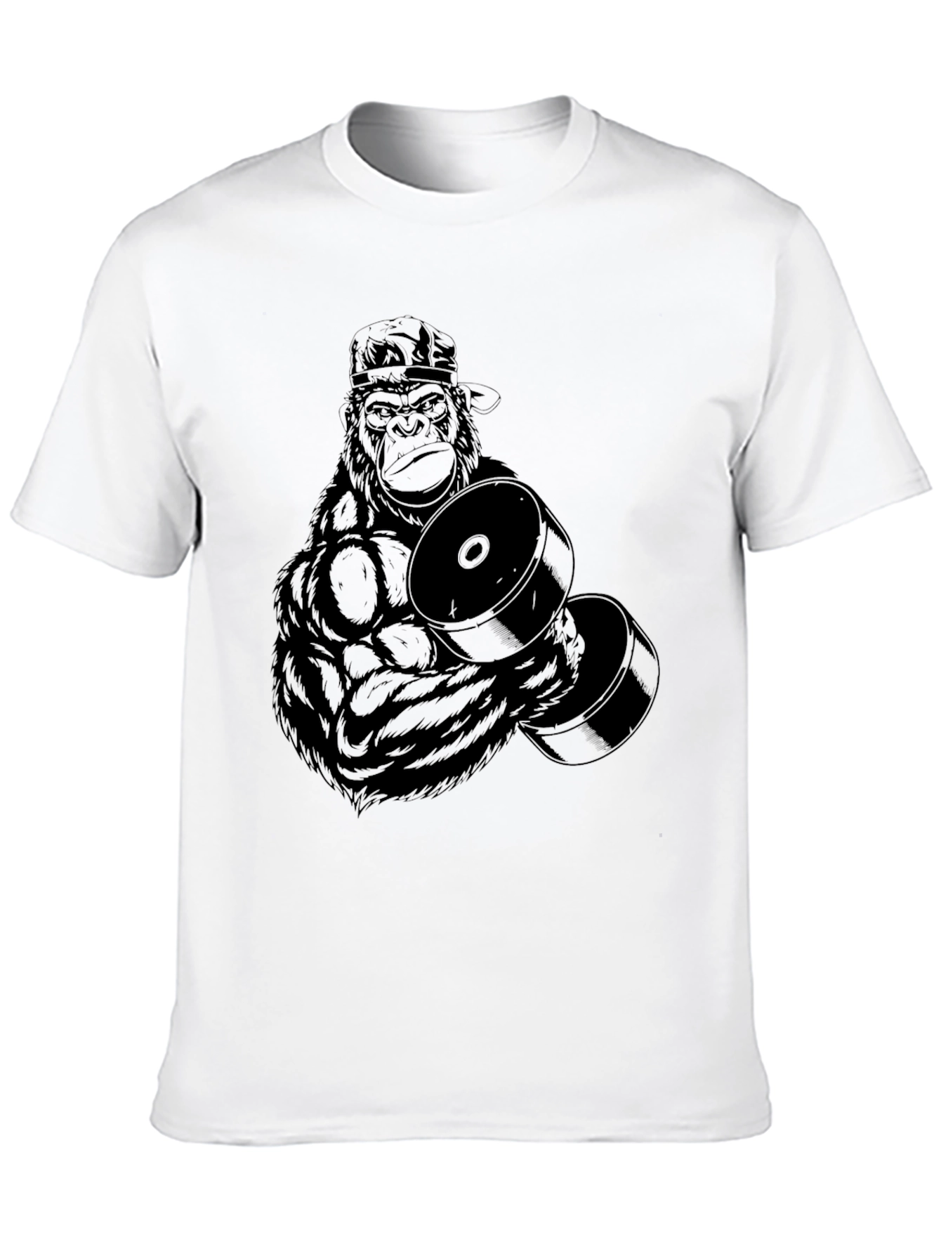 Gorilla Gym T-Shirt - Black Graphic Tee