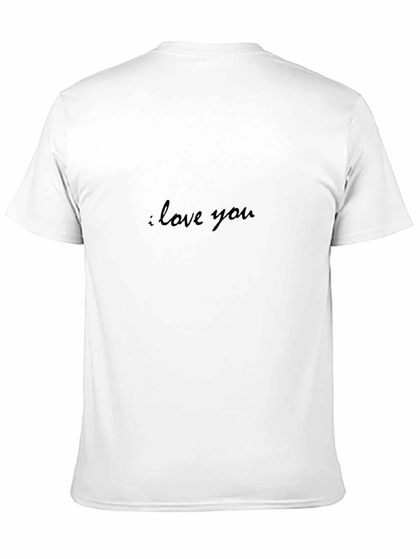 I Love You Black Graphic Tee