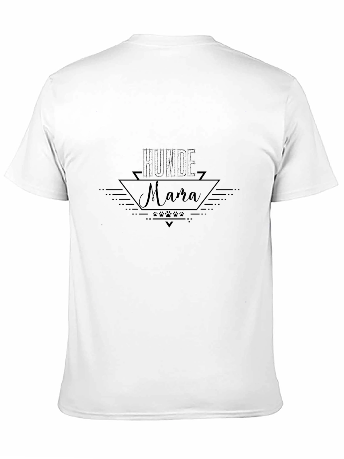 Hunde Mama Graphic Tee - Black Cotton T-Shirt