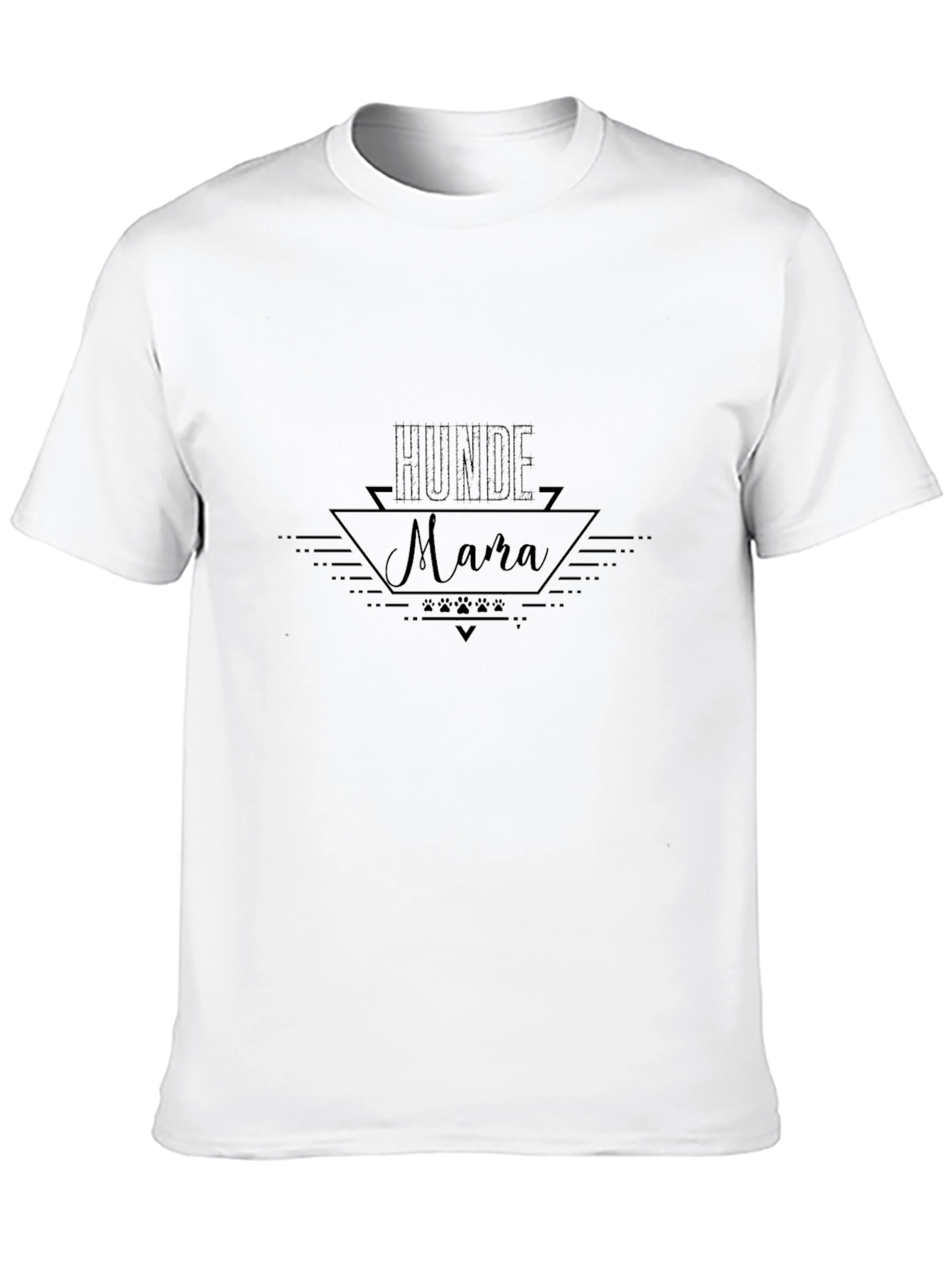 Hunde Mama Graphic Tee - Black Cotton T-Shirt