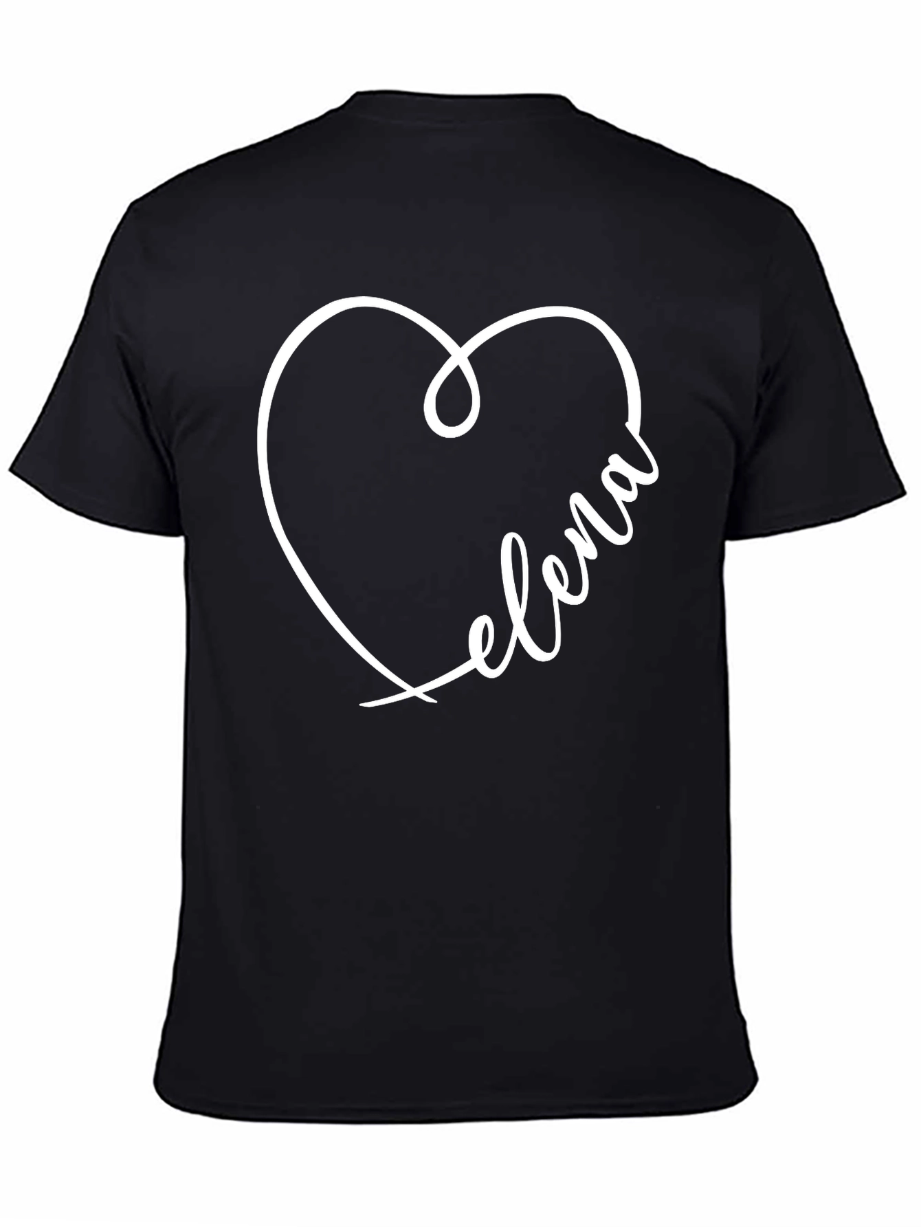 Elena Heart T-Shirt - Stylish Personalized Tee
