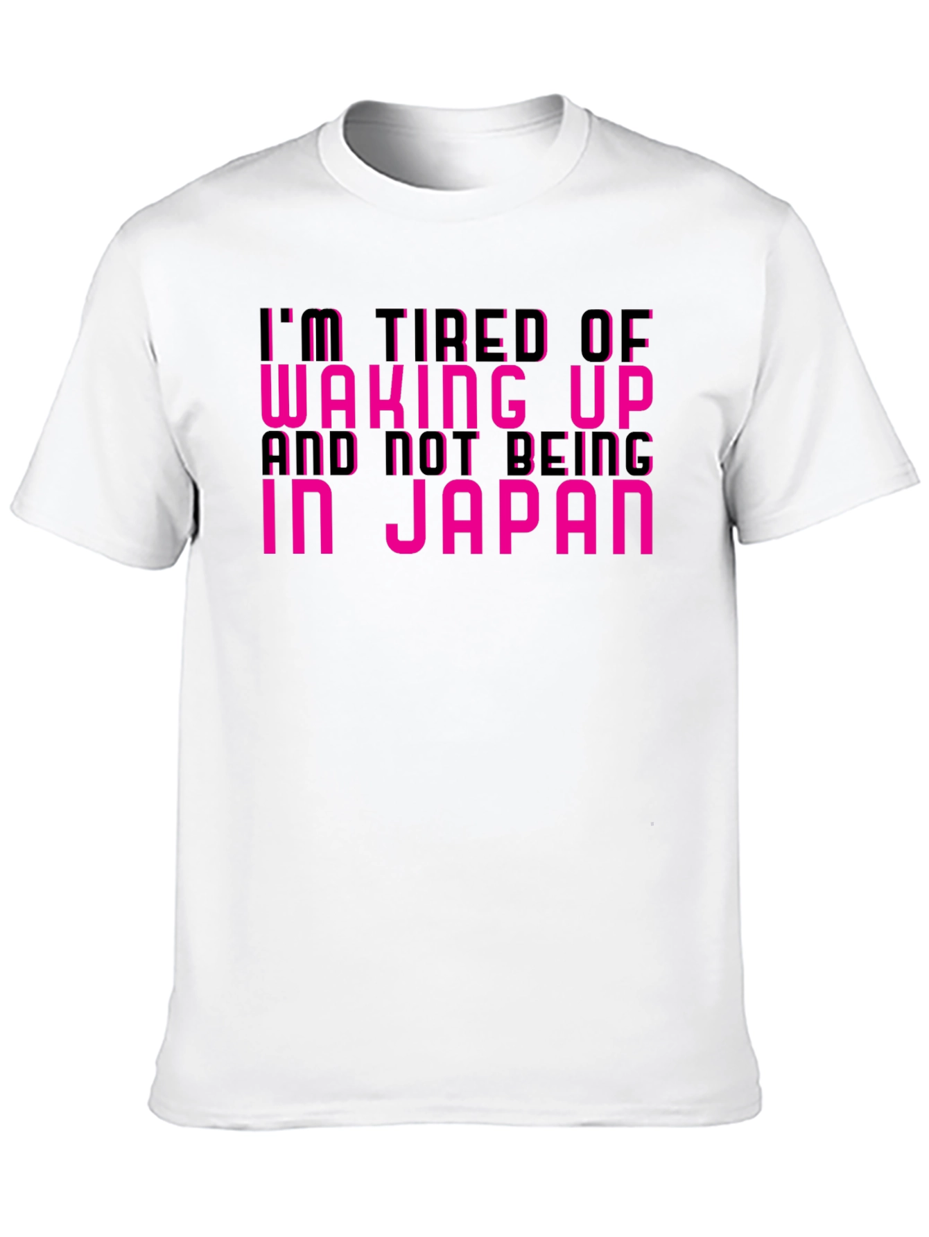 Im Tired of Not Being In Japan Black Tee