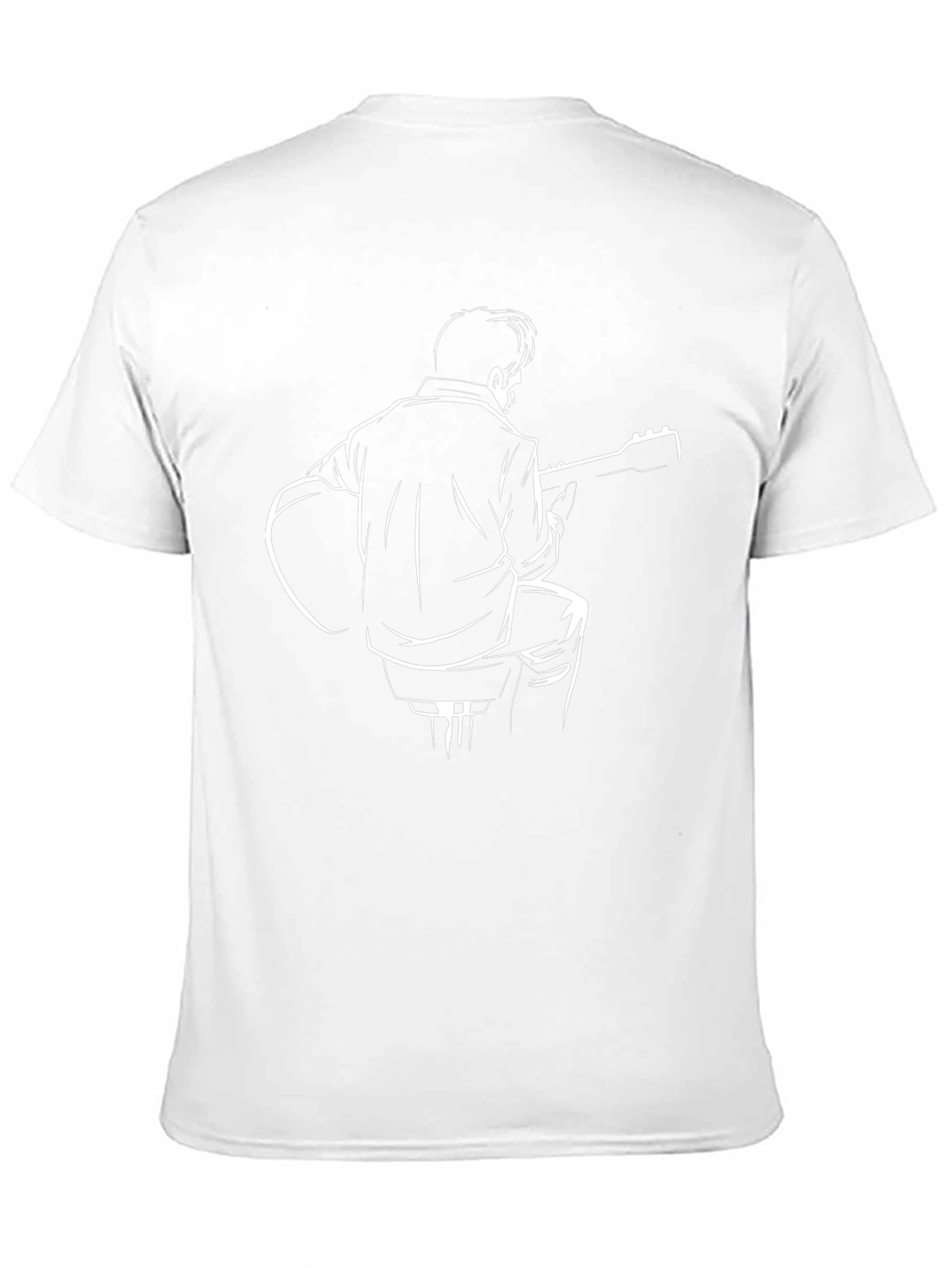 Guitar Player Graphic Tee - Black