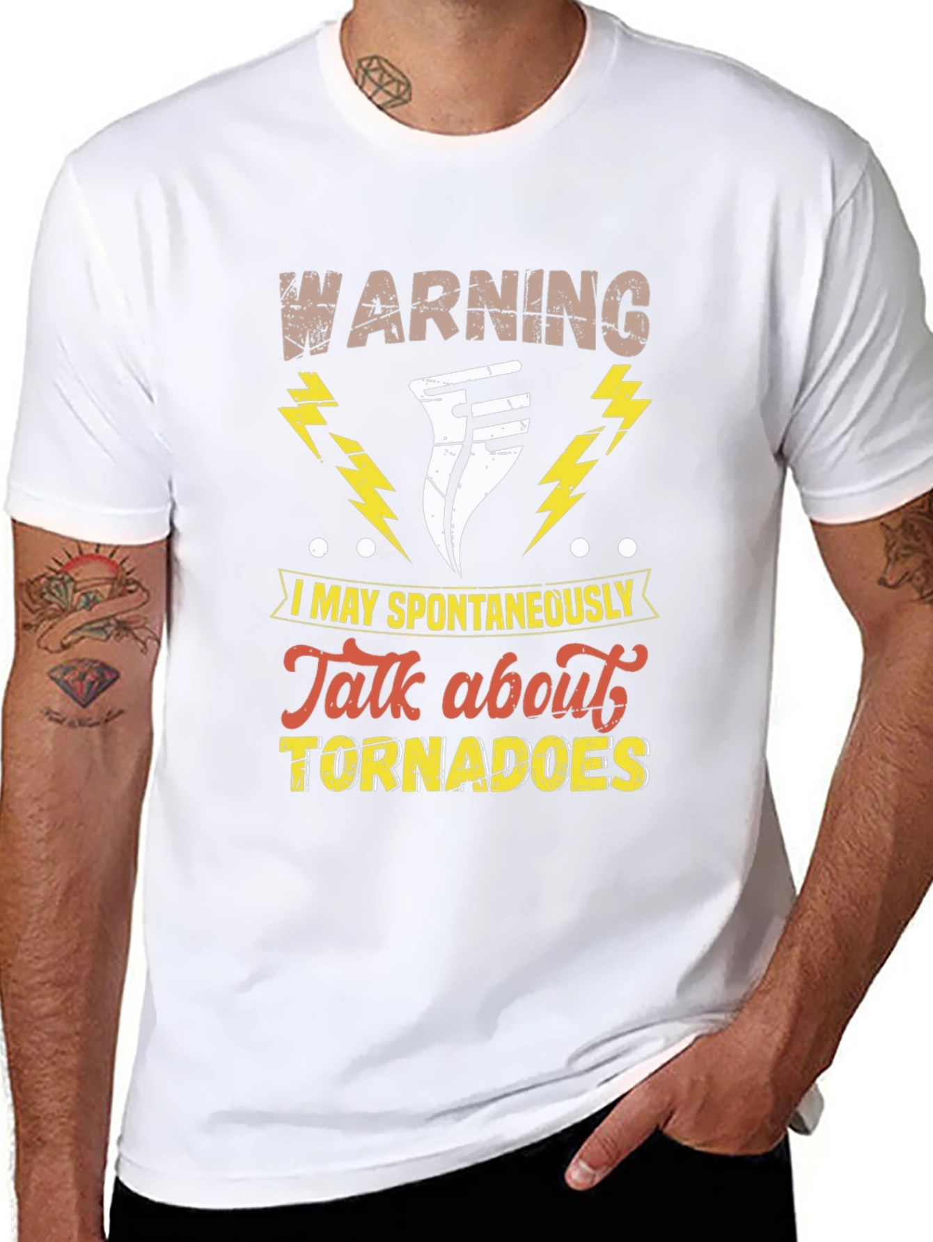 Warning Tornado T-Shirt Funny Weather Tee