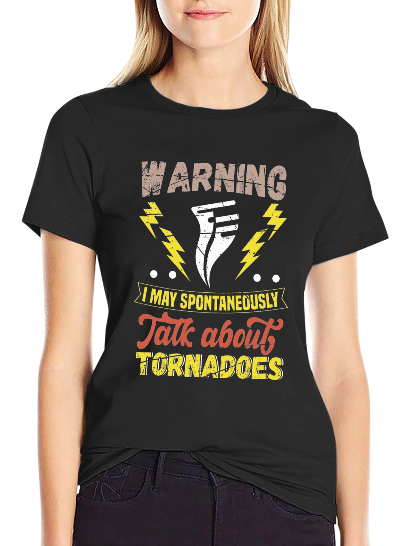 Warning Tornado T-Shirt Funny Weather Tee