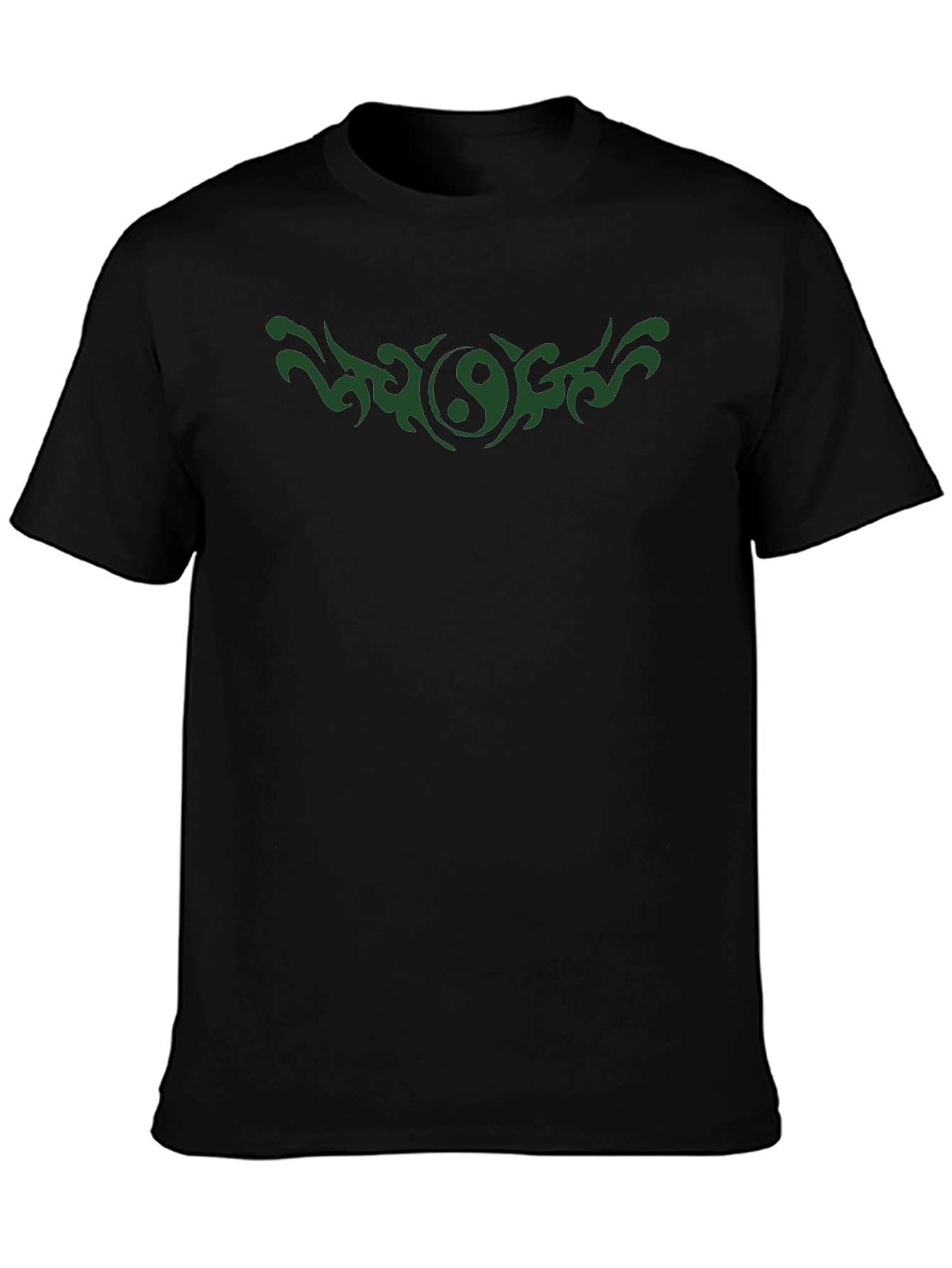 Yin Yang Tattoo Graphic Black T-Shirt