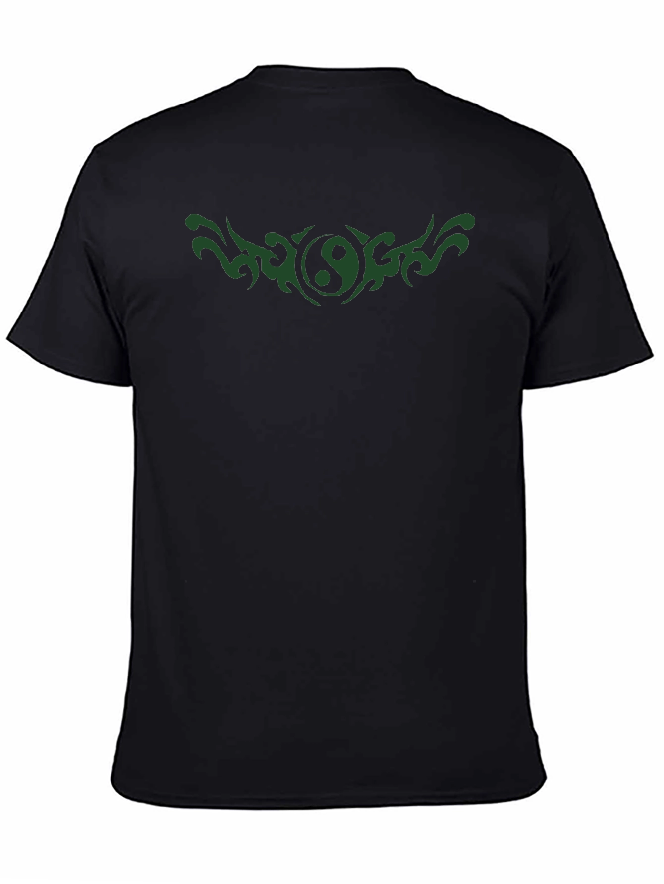 Yin Yang Tattoo Graphic Black T-Shirt